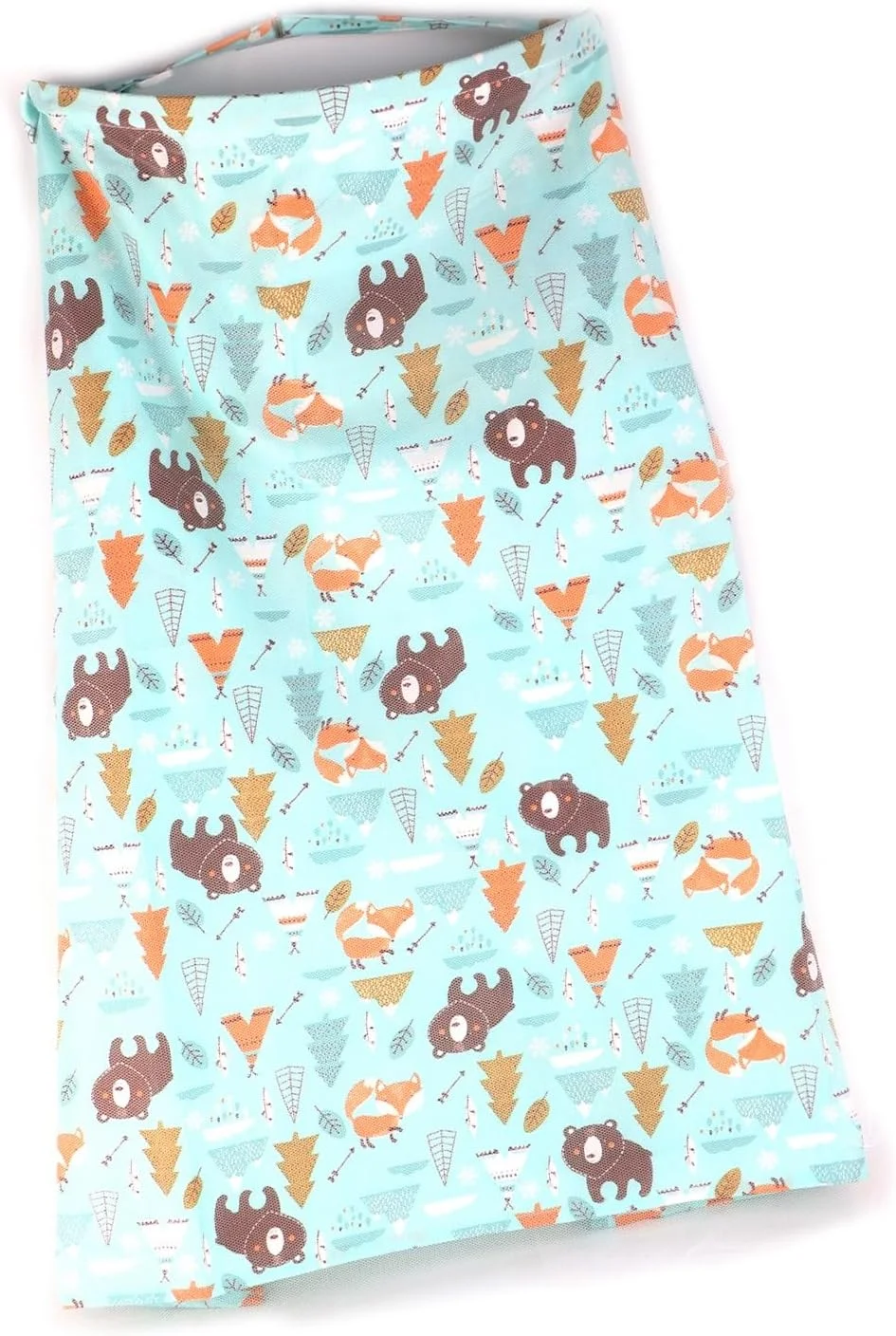 NIBEMINENT Breastfeed Apron Cover Breathable Baby Nursing Privacy Coverage Blanket with Elastic Shoulder Straps Blue NIBEMINENT Breastfeed Apron Cover Breathable Baby Nursing Privacy Coverage Blanket with Elastic Shoulder Straps Blue