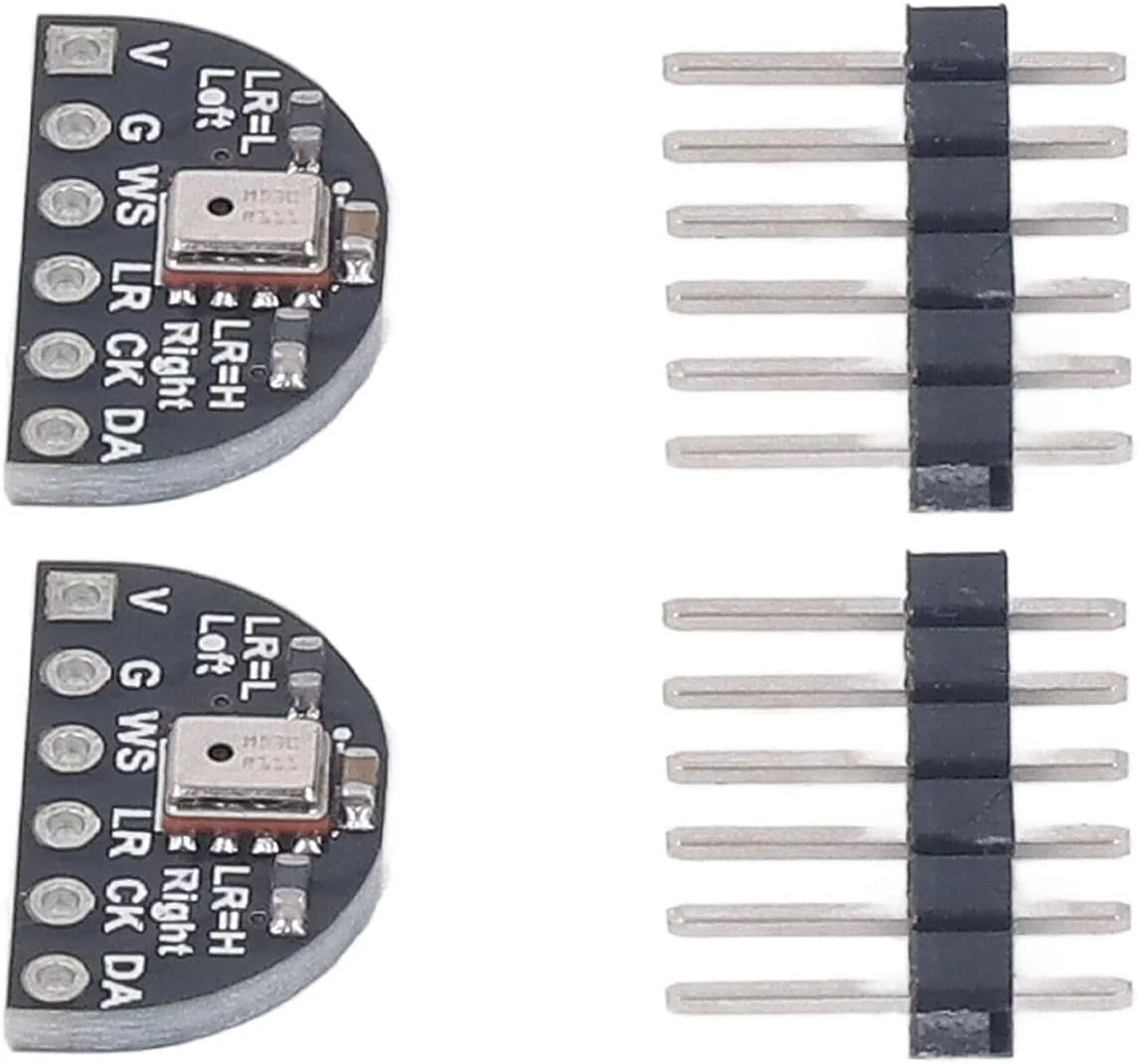 مجموعه 2 عددی ماژول میکروفون MEMS، ماژول میکروفون I2S، رابط I2S برای تشخیص ضبط صدای عمومی