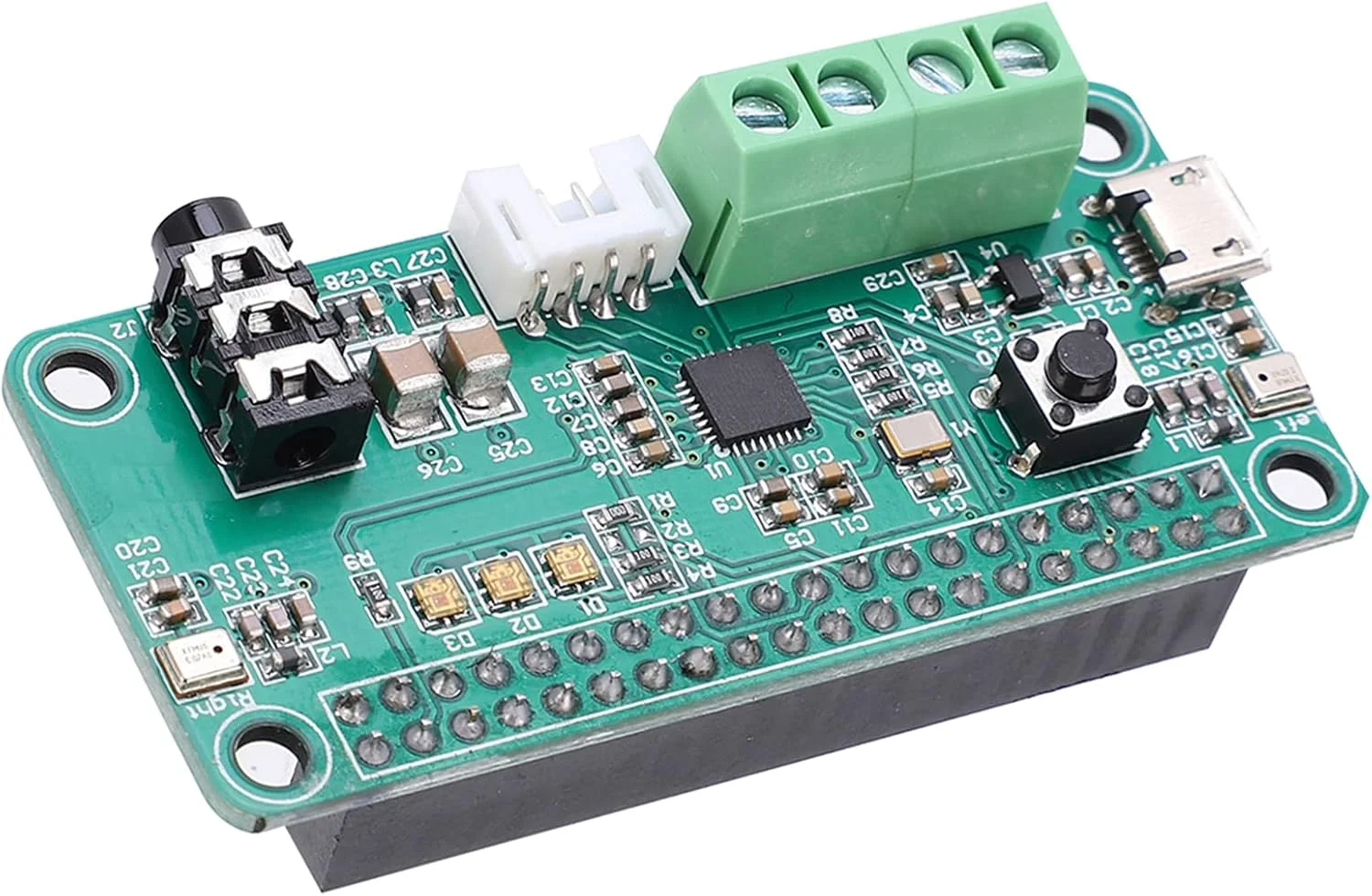 ماژول رمزگشایی Eujgoov WM8960 DC 5V با برد رمزگشای صوتی میکروفون دوگانه با رابط صوتی I2S برای اسپیکر DIY ماژول رمزگشایی Eujgoov WM8960 DC 5V با برد رمزگشای صوتی میکروفون دوگانه با رابط صوتی I2S برای اسپیکر DIY