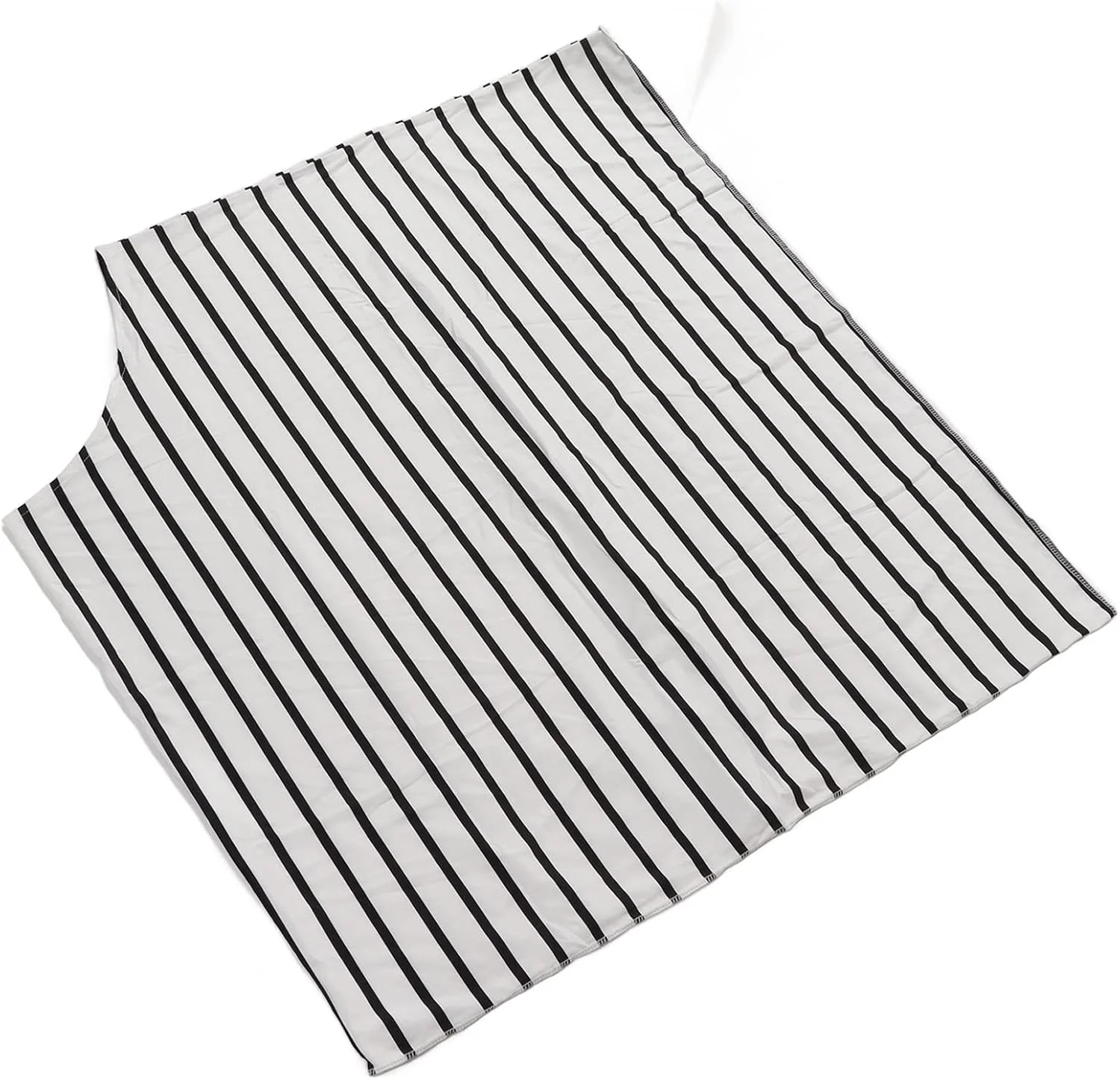 NIBEMINENT Nursing Cover 360 Full Coverage Soft Breathable Comfortable Breastfeeding Cover for Outside Public Place Stroller White Pinstripes NIBEMINENT Nursing Cover 360 Full Coverage Soft Breathable Comfortable Breastfeeding Cover for Outside Public Place Stroller White Pinstripes