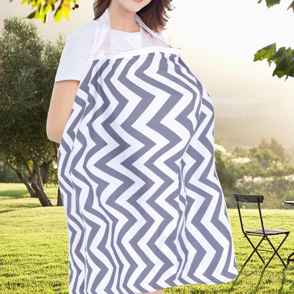 NIBEMINENT Baby Nursing Cover Breastfeeding Cover Towel Newborn Nursing Blanket Outdoor (Stripes) NIBEMINENT Baby Nursing Cover Breastfeeding Cover Towel Newborn Nursing Blanket Outdoor (Stripes)
