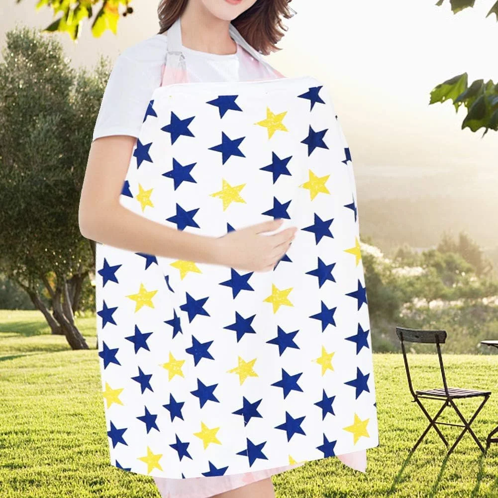 NIBEMINENT Baby Nursing Cover Breastfeeding Cover Towel Newborn Nursing Blanket Outdoor (Stars) NIBEMINENT Baby Nursing Cover Breastfeeding Cover Towel Newborn Nursing Blanket Outdoor (Stars)