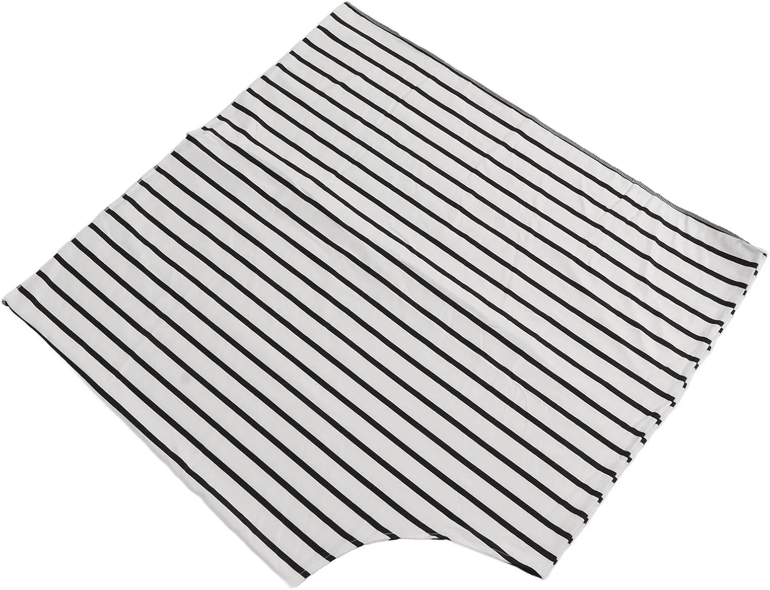 NIBEMINENT Nursing Cover 360 Full Coverage Soft Breathable Comfortable Breastfeeding Cover for Outside Public Place Stroller White Pinstripes NIBEMINENT Nursing Cover 360 Full Coverage Soft Breathable Comfortable Breastfeeding Cover for Outside Public Place Stroller White Pinstripes