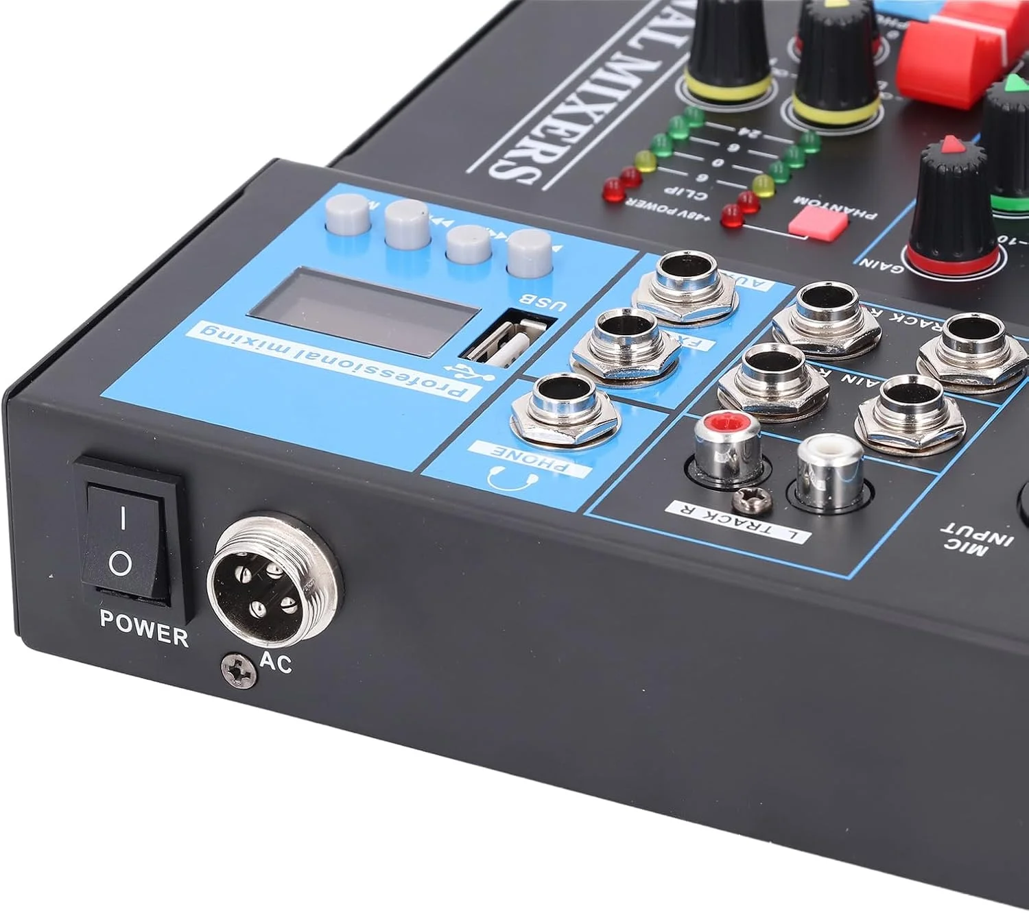 میکسر 7 کاناله استودیوی صدا Eujgoov، کنسول برد USB، میکسر صوتی زنده، میکسر DJ (دوشاخه UK) میکسر 7 کاناله استودیوی صدا Eujgoov، کنسول برد USB، میکسر صوتی زنده، میکسر DJ (دوشاخه UK)