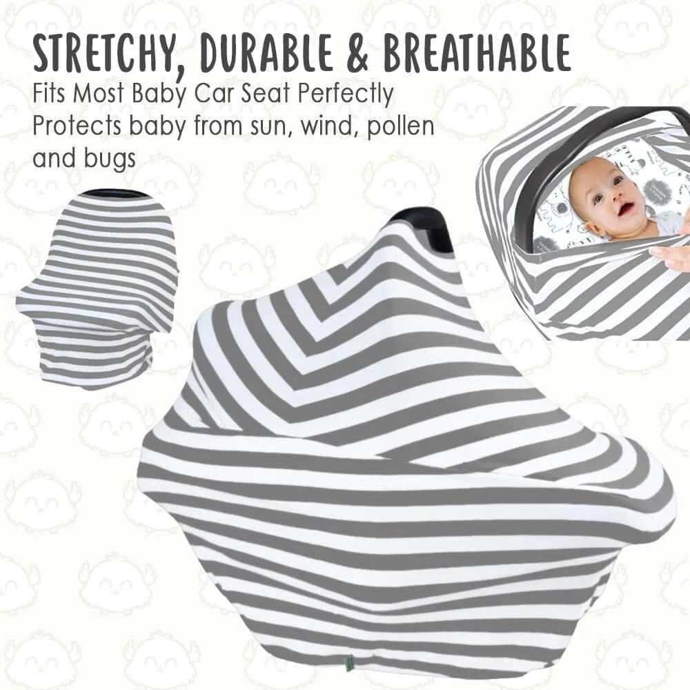 MORO Baby Car Seat Cover Canopy Nursing Cover Multi-Use Stretchy Infinity Scarf Breastfeeding Shopping Cart Cover High Chair Cover MORO Baby Car Seat Cover Canopy Nursing Cover Multi-Use Stretchy Infinity Scarf Breastfeeding Shopping Cart Cover High Chair Cover
