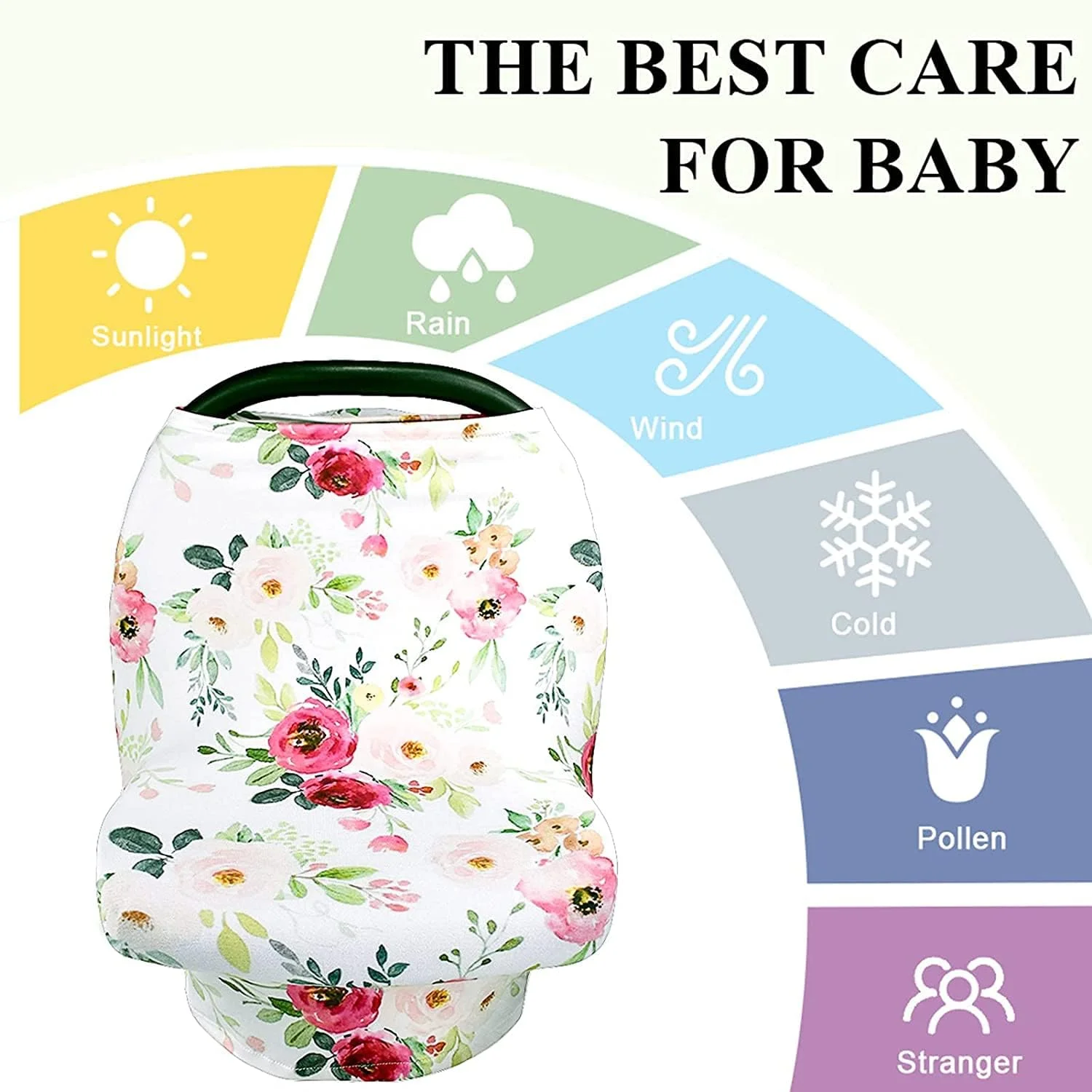 MIXDE Baby Nursing Cover Stretchy Blanket Breastfeeding Scarf Multifuction for Baby Car Seat Covers Canopy Shopping Cart Cover Scarf Light Blanket Stroller Cover(flower) MIXDE Baby Nursing Cover Stretchy Blanket Breastfeeding Scarf Multifuction for Baby Car Seat Covers Canopy Shopping Cart Cover Scarf Light Blanket Stroller Cover(flower)