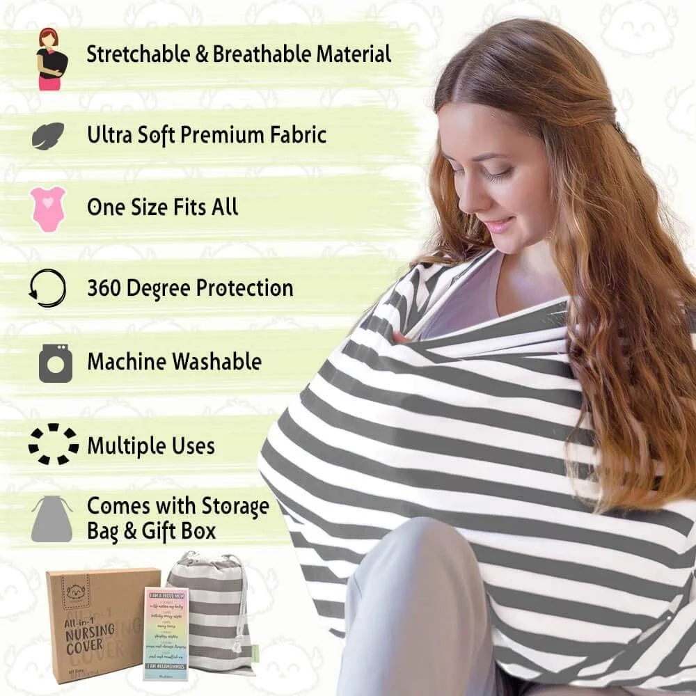 MORO Baby Car Seat Cover Canopy Nursing Cover Multi-Use Stretchy Infinity Scarf Breastfeeding Shopping Cart Cover High Chair Cover MORO Baby Car Seat Cover Canopy Nursing Cover Multi-Use Stretchy Infinity Scarf Breastfeeding Shopping Cart Cover High Chair Cover