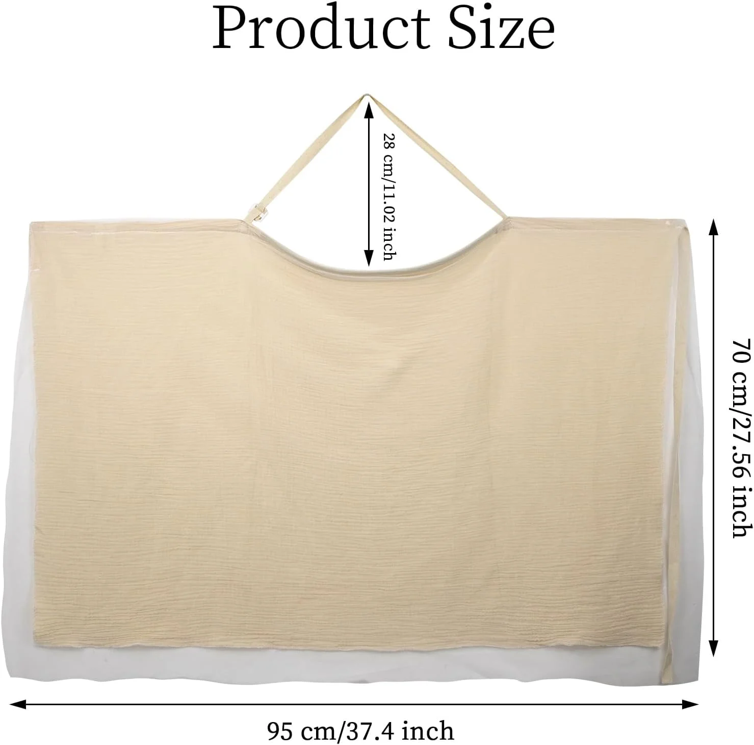 روپوش شیردهی HXC، شال شیردهی موسلین برای استفاده در حرکت، روپوش شیردهی خصوصی پنبه ای برای نوزاد و مادر، خاکی