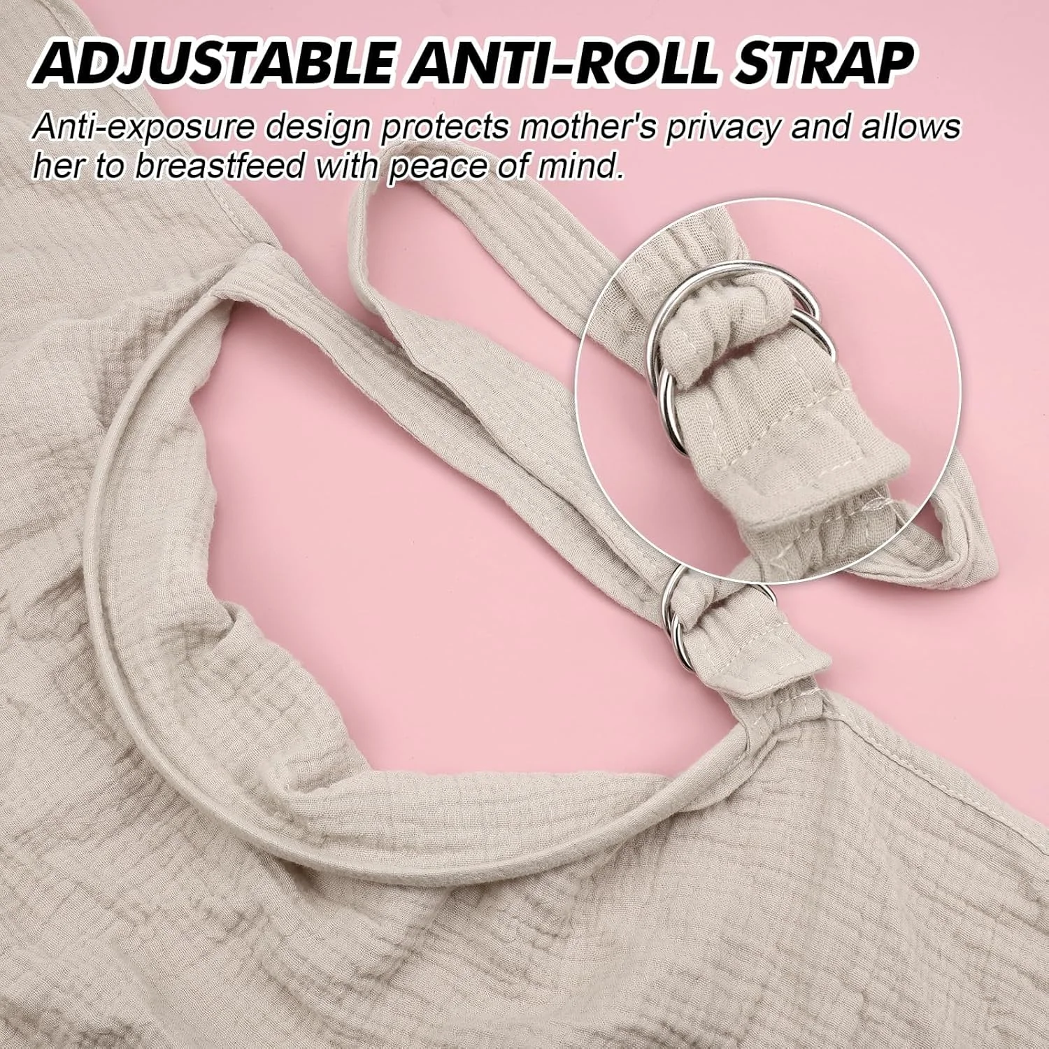 روپوش شیردهی Huiguli برای نوزادان، 75 x 110 سانتی متر، شال شیردهی موسلین برای استفاده در حرکت، روپوش شیردهی خصوصی برای نوزاد، پیش بند شیردهی پنبه ای نرم، پیش بند شیردهی خاکی، روپوش شیردهی فضای باز