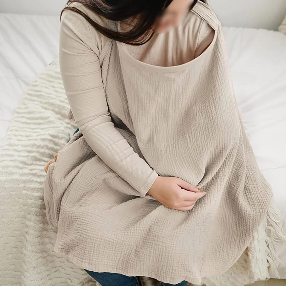 GSHLLO Breathable Nursing Cover Soft Cotton Breastfeeding Cover Breast Feeding Aprons Wraps Adjustable Breastfeeding Shawl Privacy Nursing Scarf for Moms GSHLLO Breathable Nursing Cover Soft Cotton Breastfeeding Cover Breast Feeding Aprons Wraps Adjustable Breastfeeding Shawl Privacy Nursing Scarf for Moms