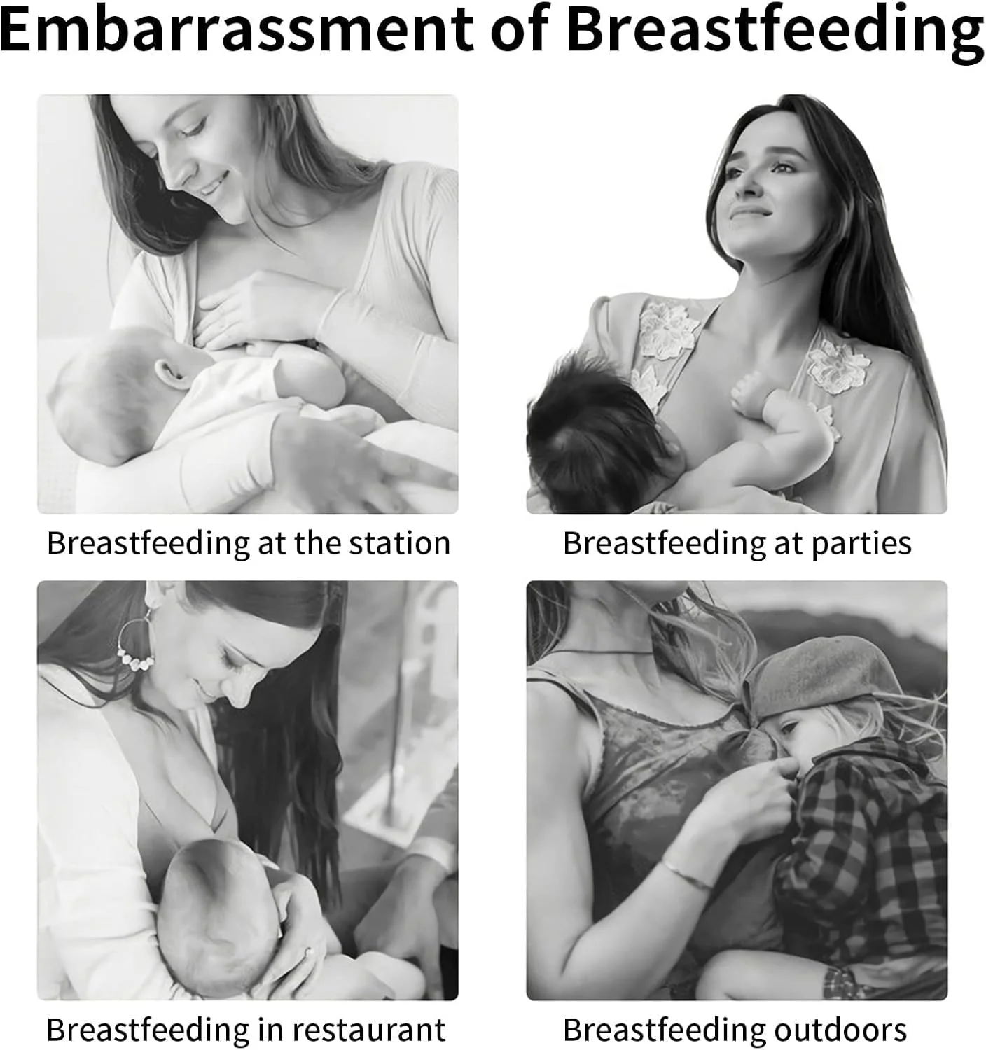 روپوش شیردهی اکسفور، روپوش شیردهی نخی با بند قابل تنظیم، پیش بند شیردهی نرم، پارچه آروغ گیر، سبک و قابل تنفس، شال شیردهی شیک و محتاطانه با پوشش کامل