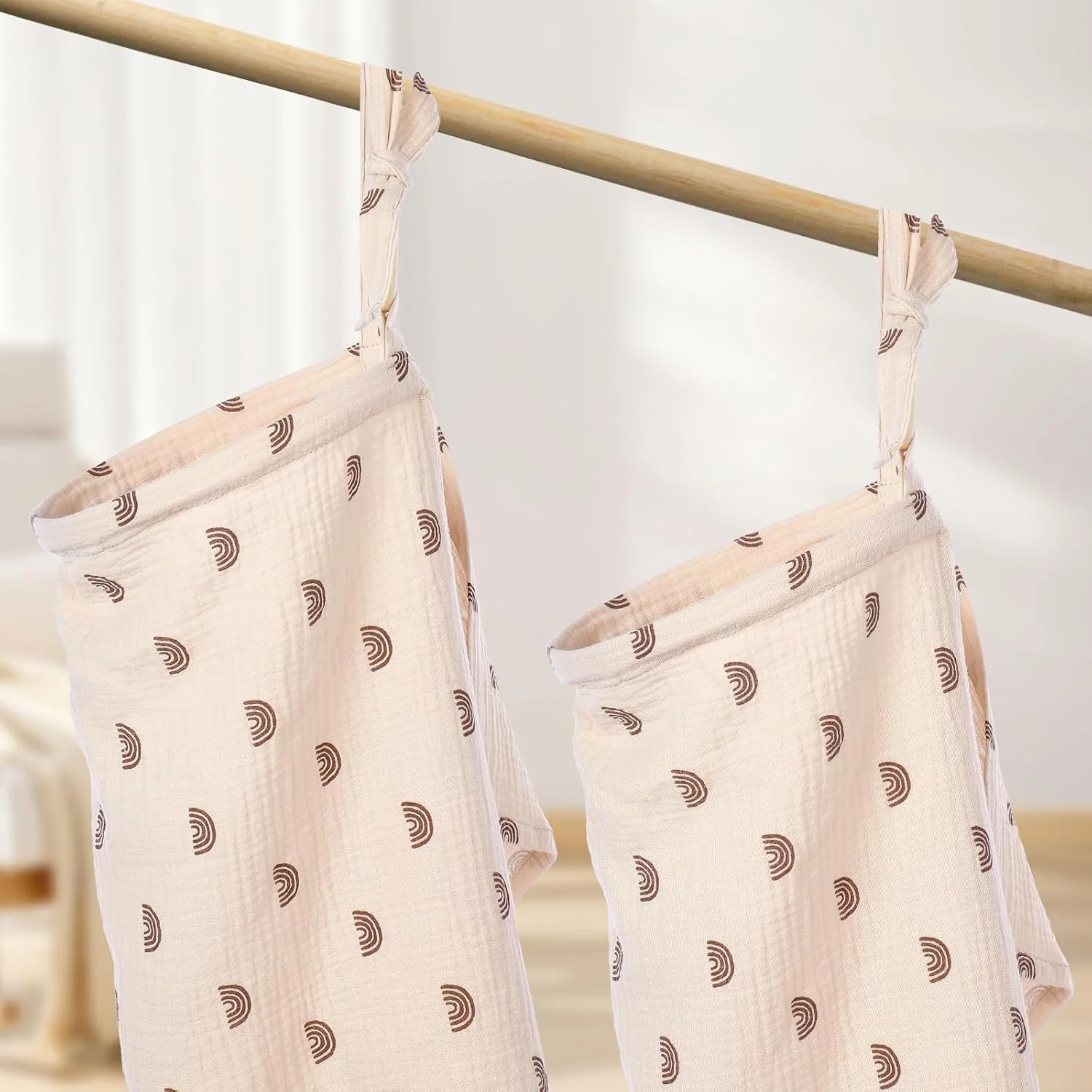 Wanmu Muslin Nursing Cover Up for Breastfeeding Moms, Nursing Cover Privacy Breast Feeding Covers Lightweight Breastfeeding Cover-Up 100% Cotton Universal Fit Apron Multi-use Stroller Covers