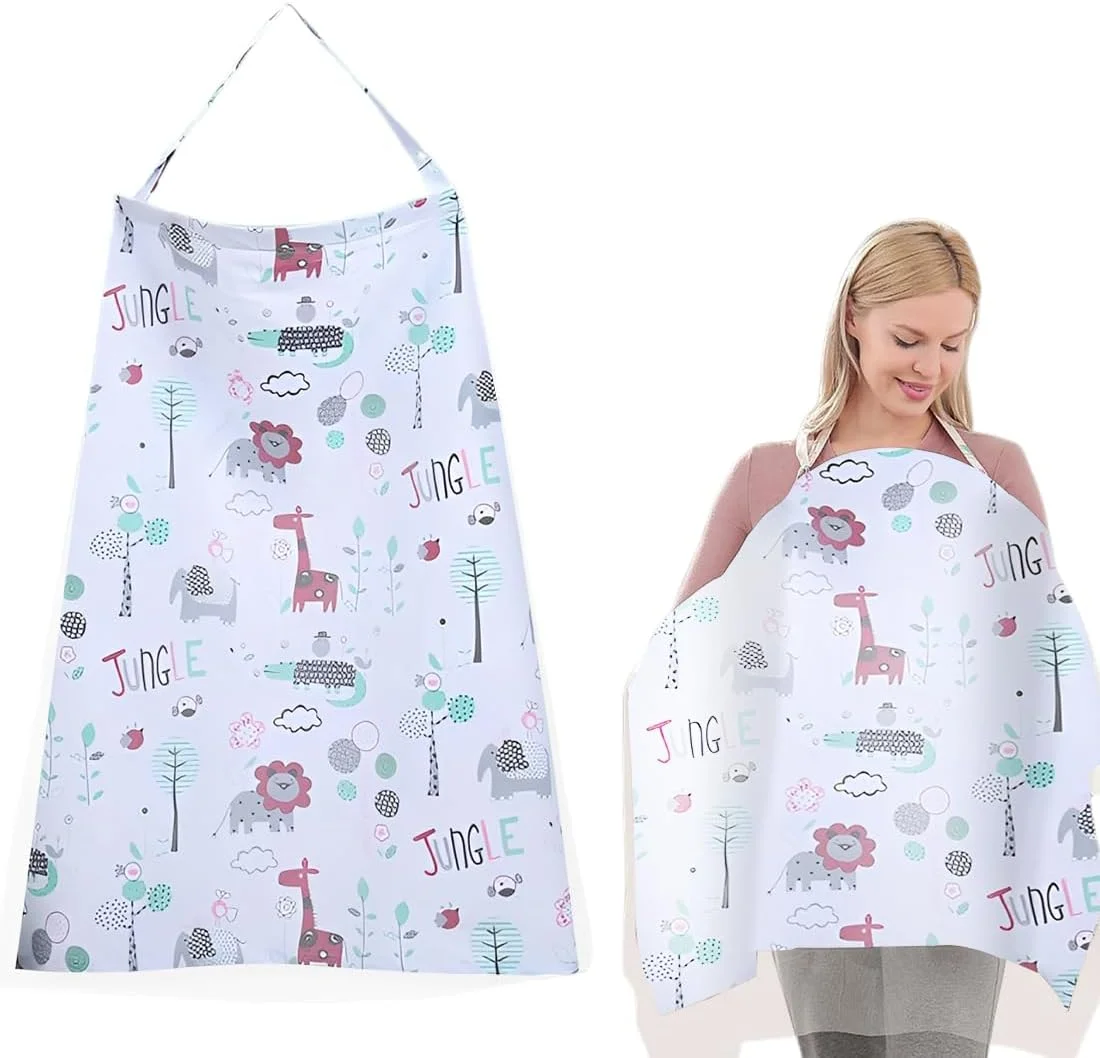 روپوش شیردهی موسلینی دایناسور سفید یاپکولف، پوشش 360 درجه، تنفس پذیر و سبک وزن - ایده آل برای مسافرت روپوش شیردهی موسلینی دایناسور سفید یاپکولف، پوشش 360 درجه، تنفس پذیر و سبک وزن - ایده آل برای مسافرت