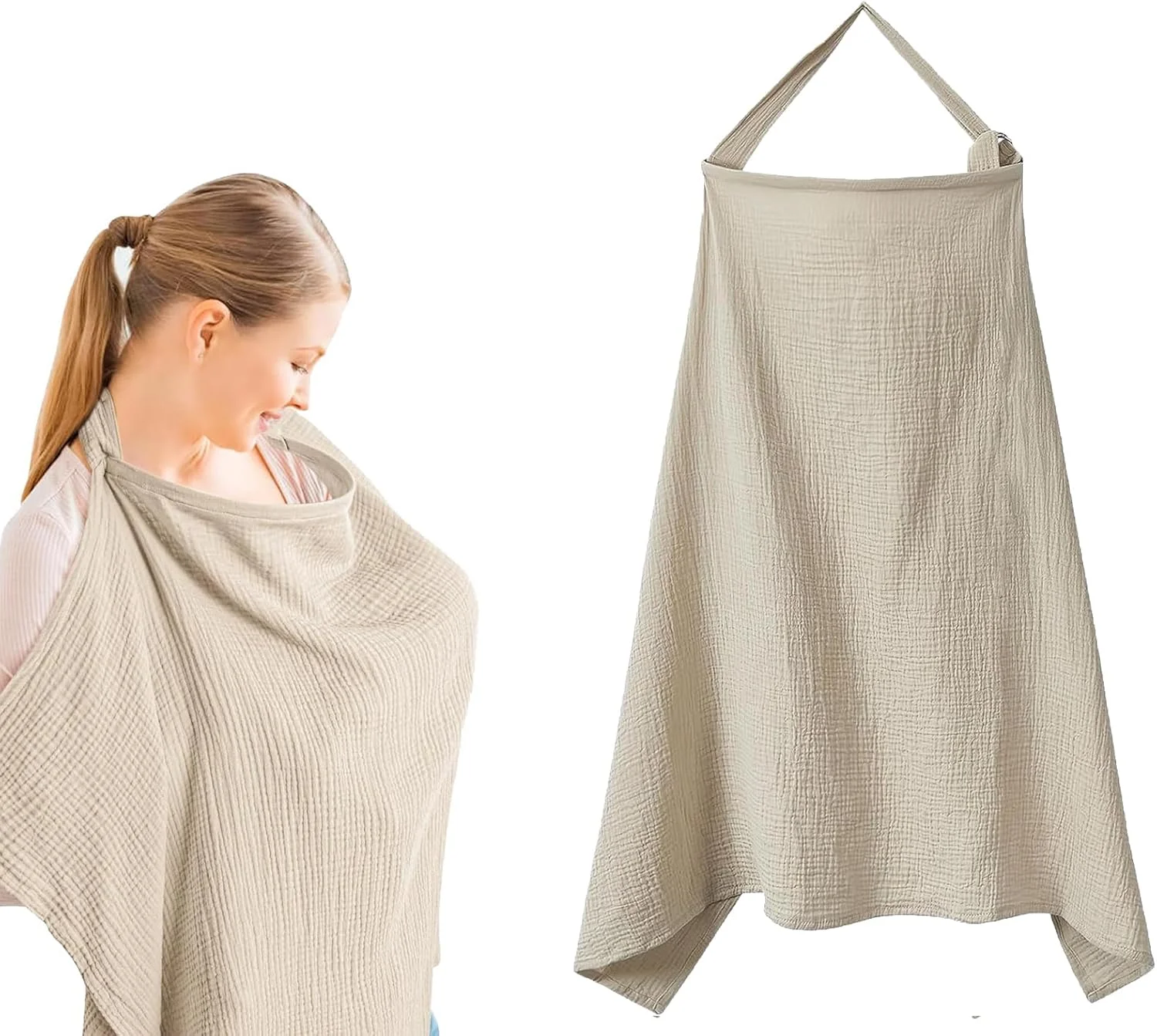 روپوش شیردهی سییول برای شیردهی در حال حرکت، پیش بند شیردهی، روپوش شیردهی موسلین برای پوشش 360 درجه و محافظت کامل از حریم خصوصی در دوران شیردهی