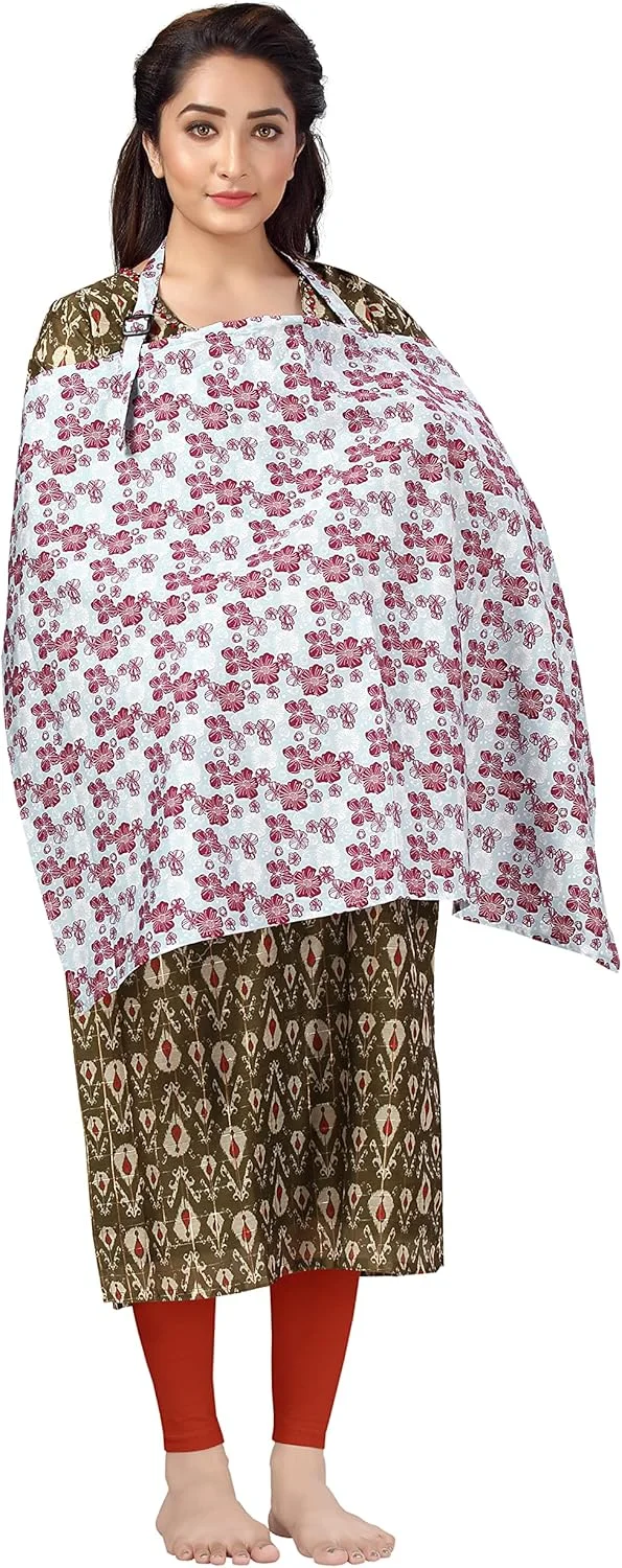 روپوش شیردهی بیبی ویش، پوشش تغذیه مادر، پارچه آروغ گیر، پوشش بارداری تنفسی برای شیردهی با بند گردن قابل تنظیم، پوشش حریم خصوصی 360 درجه، پیش بند شیردهی، پوشش محافظ