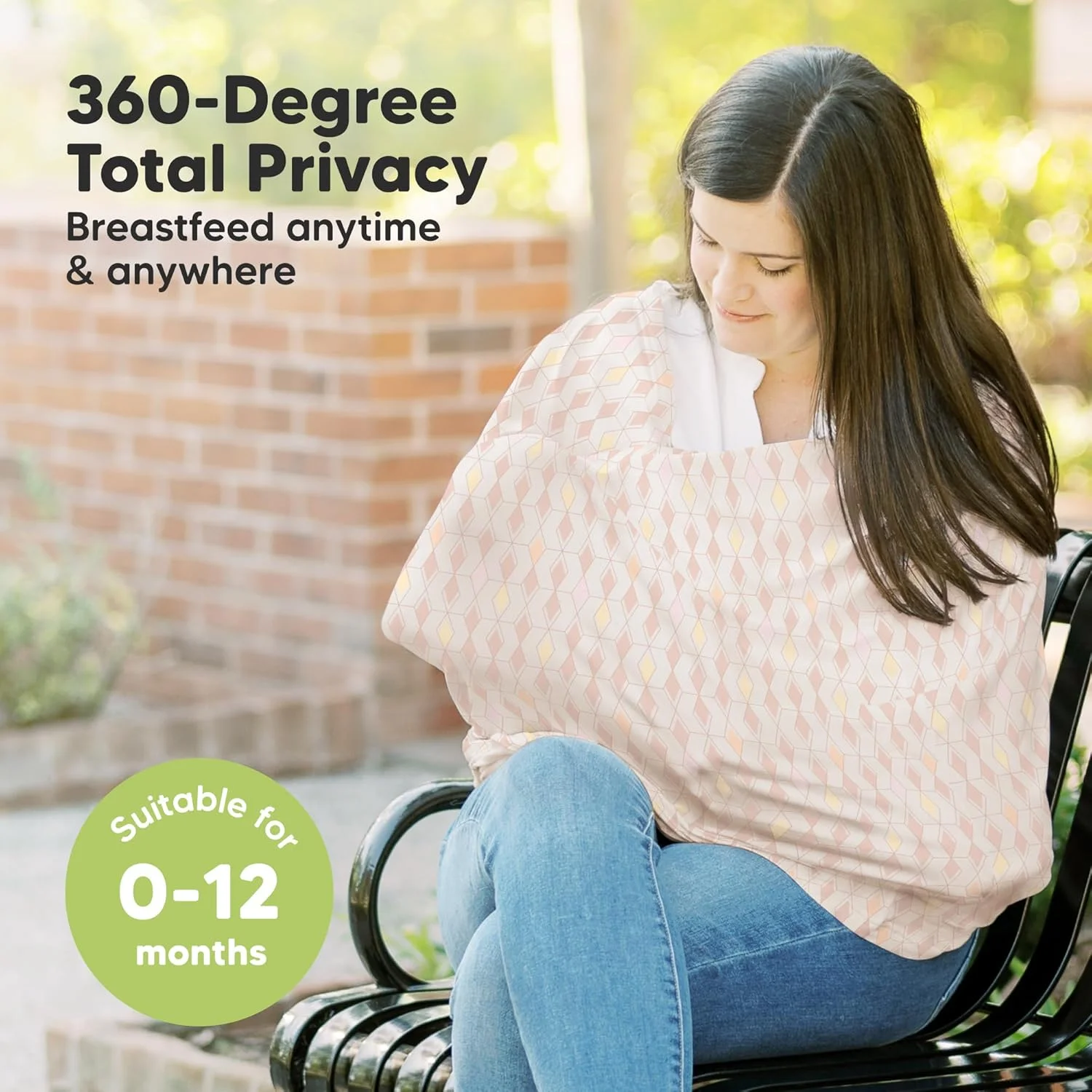 روکش صندلی ماشین کودک - روکش شیردهی، سایبان صندلی ماشین کودک برای دختران، پسران، ملزومات شیردهی برای زنان شیرده، محافظ حریم خصوصی کالسکه نوزاد (منشور)