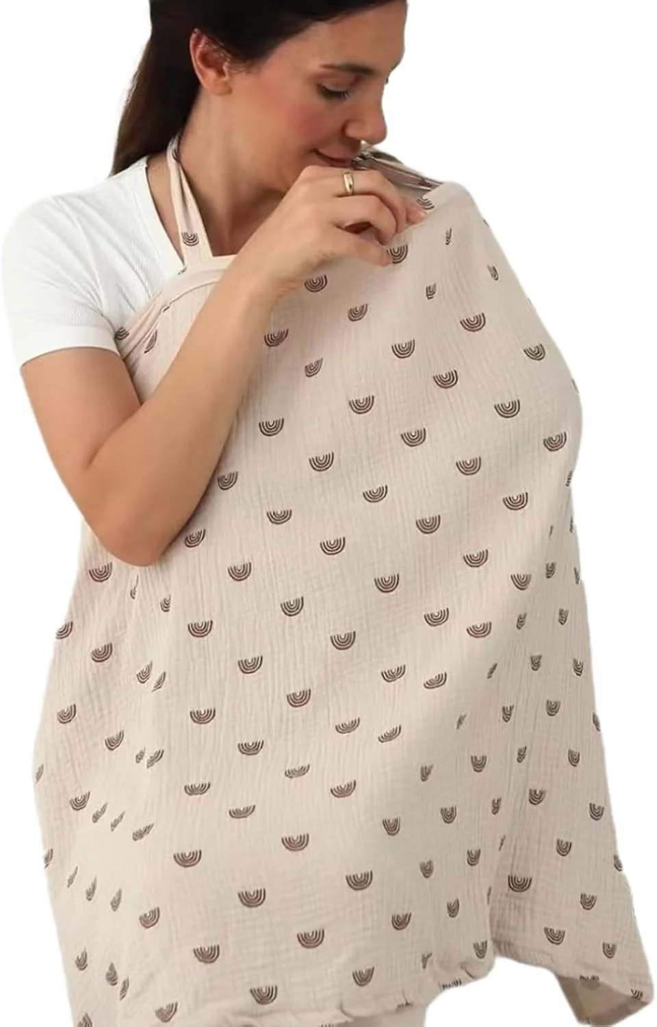 Breastfeeding Cover, Muslin Soft Cotton Nursing Cover, Breast Feeding Coverall with Adjustable Strap, Nursing Cover Breastfeeding Lightweight Breastfeeding Shawl for Outdoor(Rainbow) Breastfeeding Cover, Muslin Soft Cotton Nursing Cover, Breast Feeding Coverall with Adjustable Strap, Nursing Cover Breastfeeding Lightweight Breastfeeding Shawl for Outdoor(Rainbow)