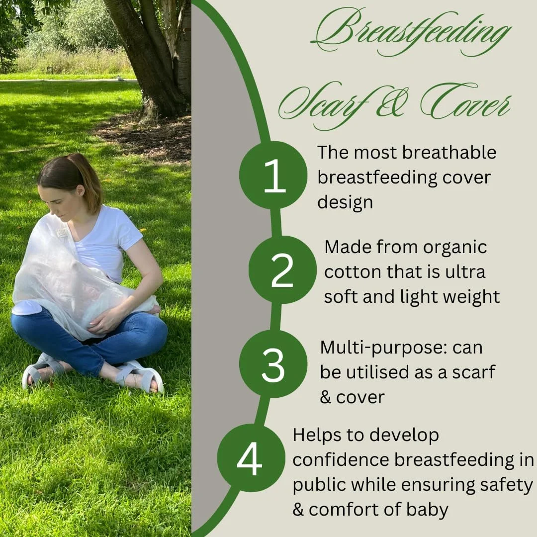 شال و پوشش شیردهی Breast Intentions، پوشش شیردهی پنبه ارگانیک، پوشش شیردهی نرم و تنفسی، محتاطانه و نه پنهان، رنگ طبیعی شال و پوشش شیردهی Breast Intentions، پوشش شیردهی پنبه ارگانیک، پوشش شیردهی نرم و تنفسی، محتاطانه و نه پنهان، رنگ طبیعی