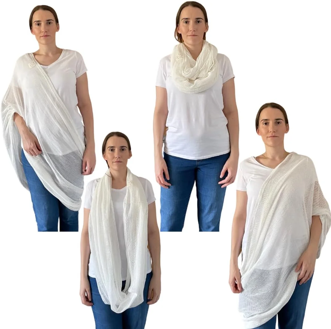 شال و پوشش شیردهی Breast Intentions، پوشش شیردهی پنبه ارگانیک، پوشش شیردهی نرم و تنفسی، محتاطانه و نه پنهان، رنگ طبیعی شال و پوشش شیردهی Breast Intentions، پوشش شیردهی پنبه ارگانیک، پوشش شیردهی نرم و تنفسی، محتاطانه و نه پنهان، رنگ طبیعی