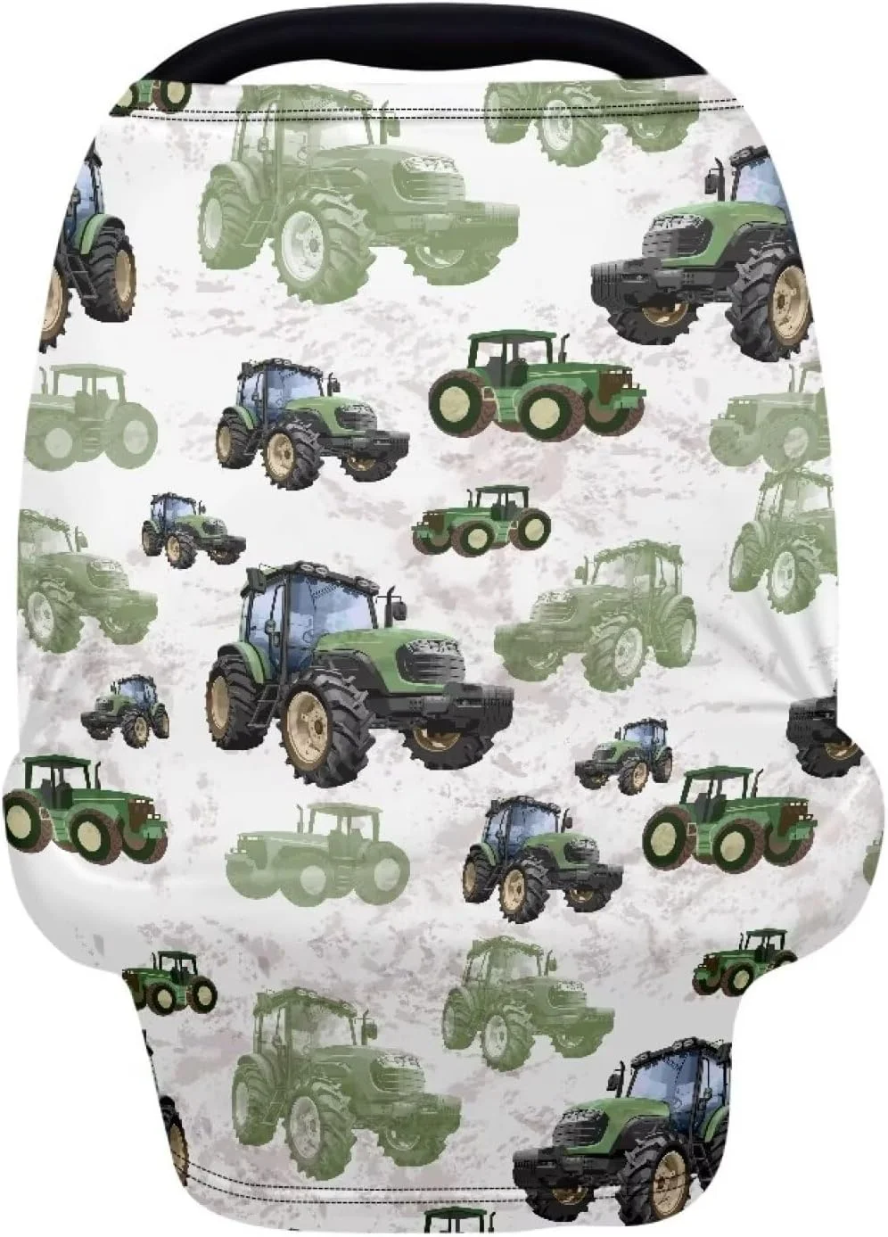 Binienty Womens Nursing Cover Breastfeeding Scarf, Truck Tractor Print Baby Car Seat Covers Multi Use Newborn Carrier/Stroller/Shopping Cart, Girl Boy Stroller Cover Gifts