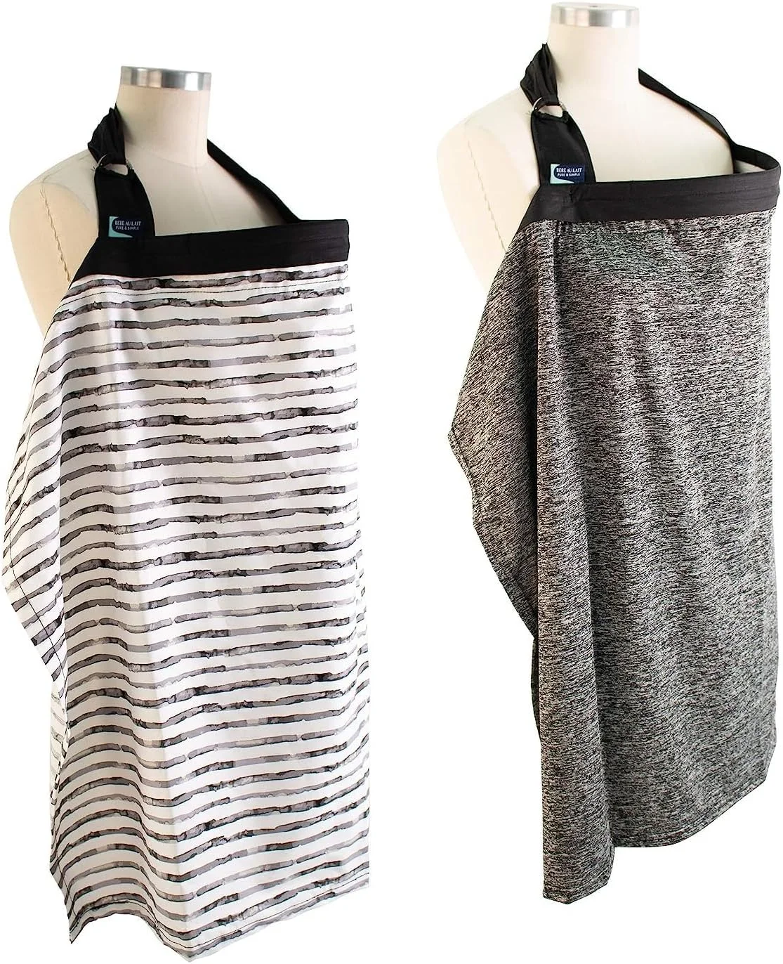 پیش بند شیردهی زیپ دار Bebe au Lait مدل Grey & Stripes (بسته 2 عددی) پیش بند شیردهی زیپ دار Bebe au Lait مدل Grey & Stripes (بسته 2 عددی)