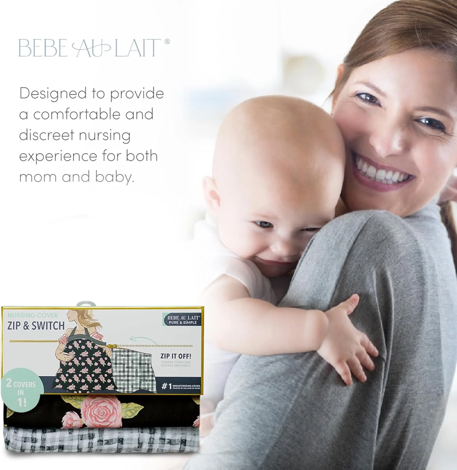پیش بند شیردهی زیپ دار Bebe au Lait مدل Grey & Stripes (بسته 2 عددی) پیش بند شیردهی زیپ دار Bebe au Lait مدل Grey & Stripes (بسته 2 عددی)