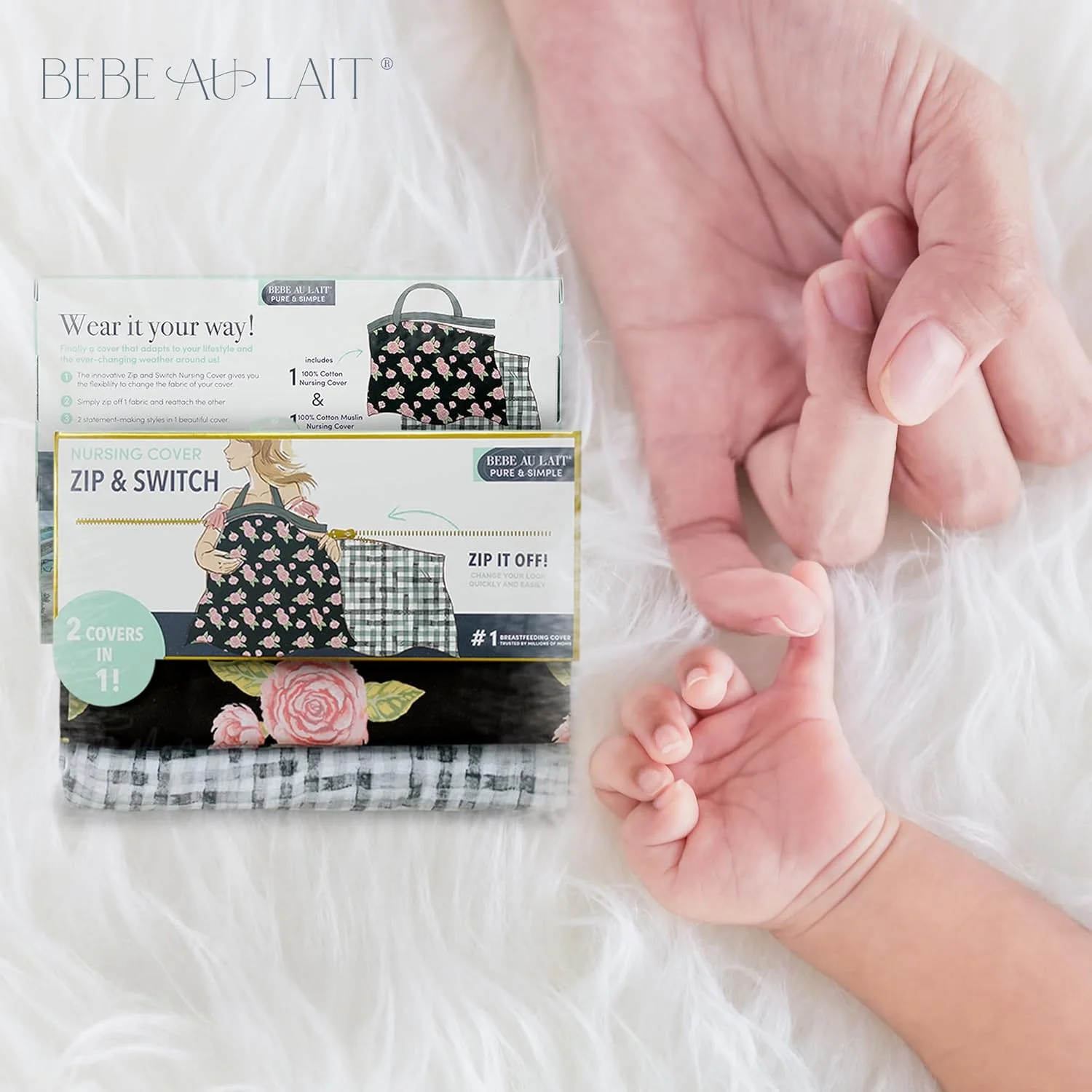 پیش بند شیردهی زیپ دار Bebe au Lait مدل Grey & Stripes (بسته 2 عددی) پیش بند شیردهی زیپ دار Bebe au Lait مدل Grey & Stripes (بسته 2 عددی)