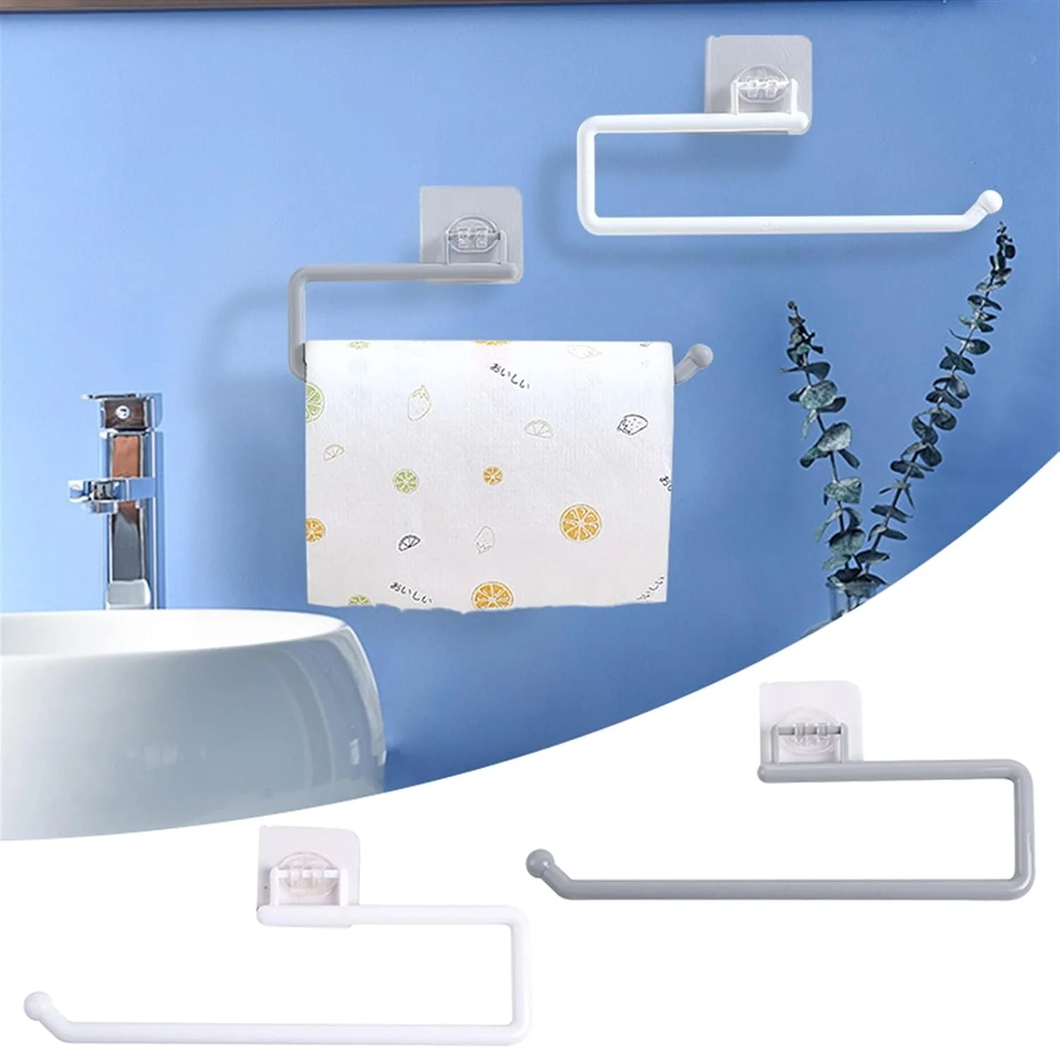 نگهدارنده دستمال توالت HNGFBFF، آویز دیواری، نگهدارنده دستمال آشپزخانه (خاکستری) نگهدارنده دستمال توالت HNGFBFF، آویز دیواری، نگهدارنده دستمال آشپزخانه (خاکستری)