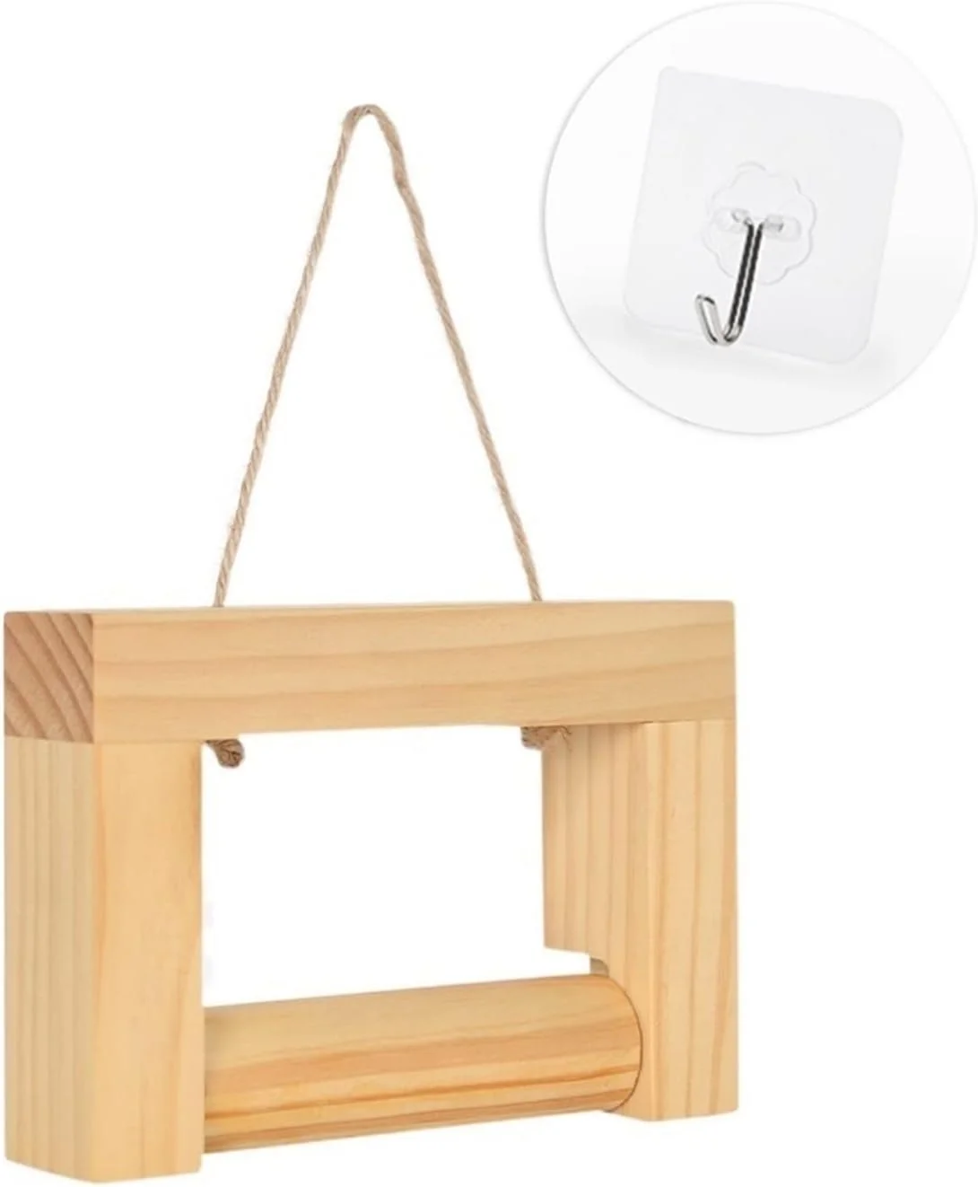 نگهدارنده دستمال توالت HNGFBFF مربع چوبی بدون سوراخکاری مناسب آشپزخانه و سرویس بهداشتی نگهدارنده دستمال توالت HNGFBFF مربع چوبی بدون سوراخکاری مناسب آشپزخانه و سرویس بهداشتی