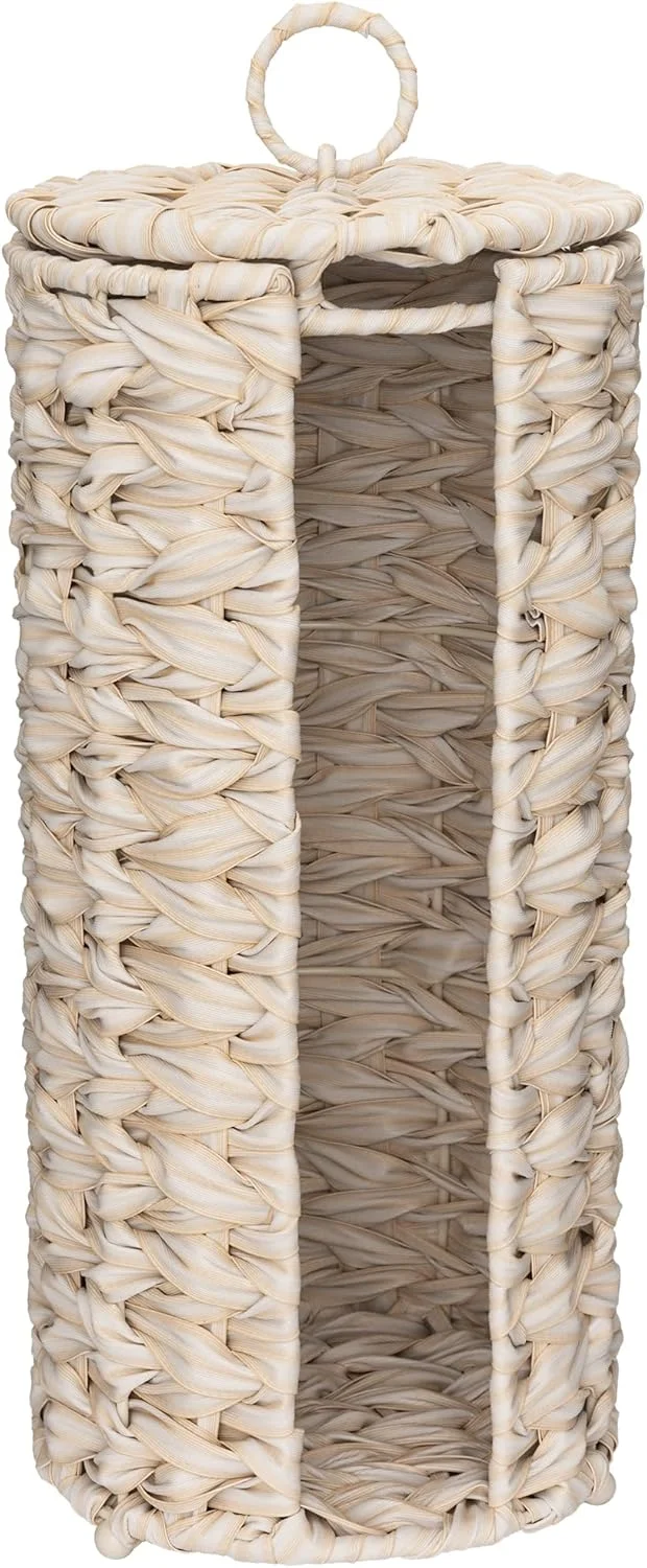 GRANNY SAYS جا دستمال کاغذی رولی، استند نگهدارنده دستمال توالت، سبد بافت حمام، نظم دهنده ایستاده برای نگهداری لوازم حمام