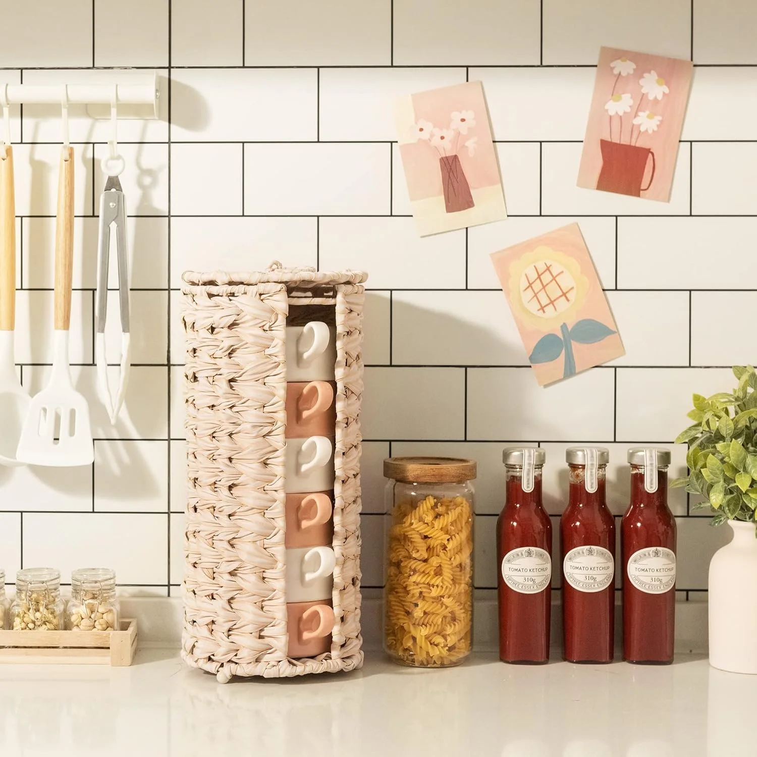 GRANNY SAYS جا دستمال کاغذی رولی، استند نگهدارنده دستمال توالت، سبد بافت حمام، نظم دهنده ایستاده برای نگهداری لوازم حمام GRANNY SAYS جا دستمال کاغذی رولی، استند نگهدارنده دستمال توالت، سبد بافت حمام، نظم دهنده ایستاده برای نگهداری لوازم حمام