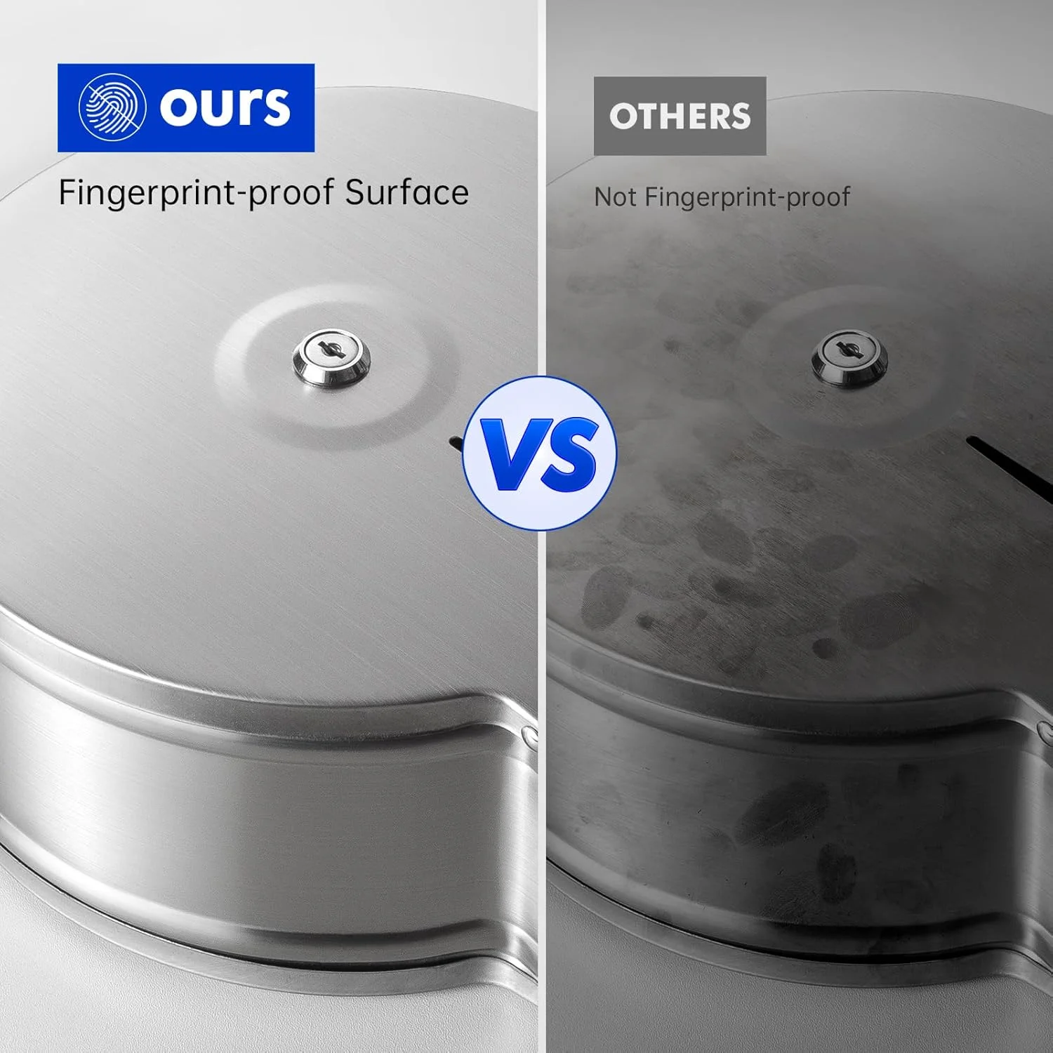 جا دستمال کاغذی رولی بزرگ تجاری Gorlary با قفسه، نگهدارنده دستمال توالت استیل ضد زنگ دیواری 9 اینچی، پخش کننده دستمال توالت بدون لمس برس خورده جا دستمال کاغذی رولی بزرگ تجاری Gorlary با قفسه، نگهدارنده دستمال توالت استیل ضد زنگ دیواری 9 اینچی، پخش کننده دستمال توالت بدون لمس برس خورده