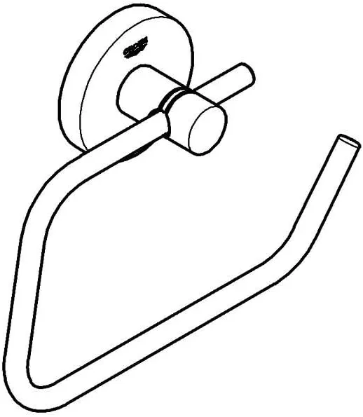 جا دستمال کاغذی دیواری GROHE 40689EN1 Essentials، روکش نیکل برس خورده