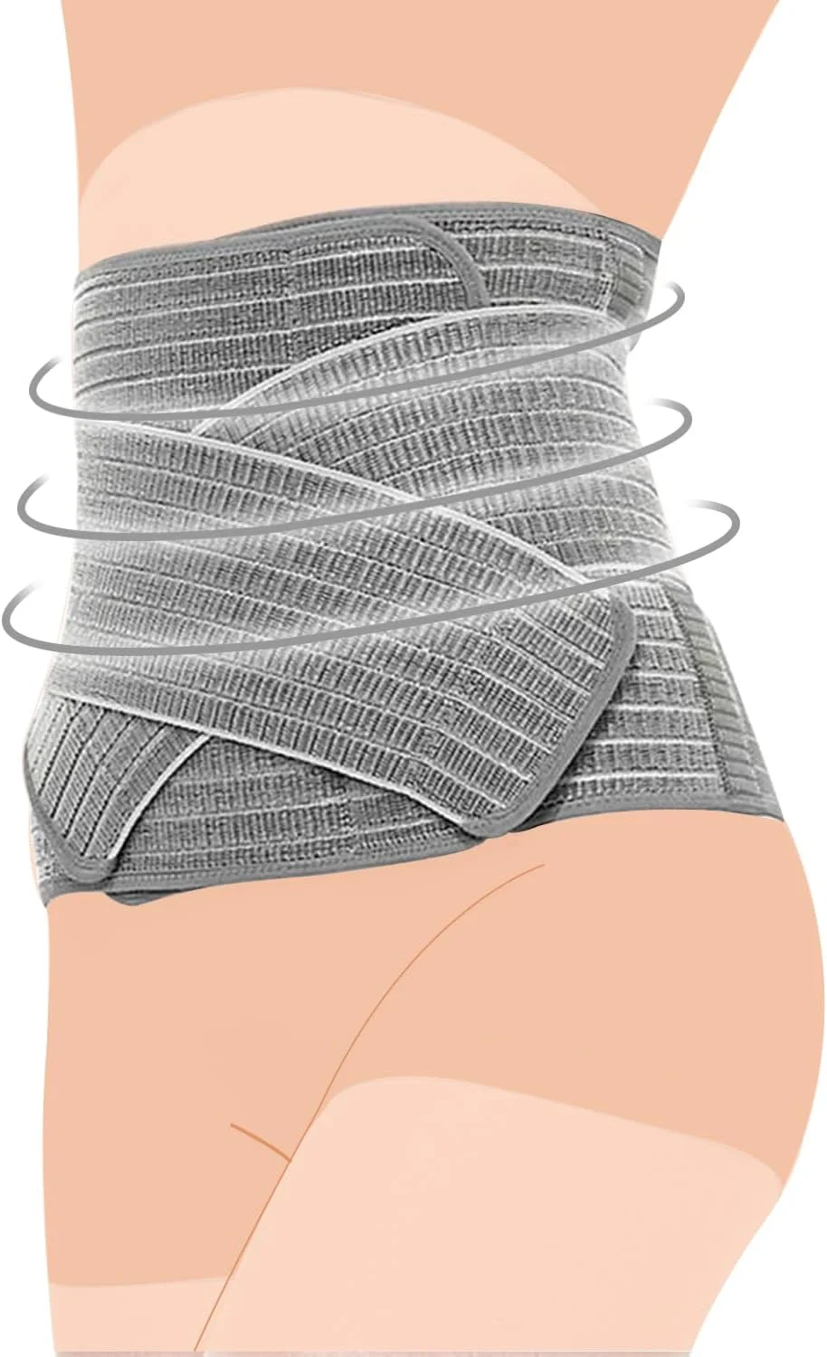 کمربند بارداری شکمی بعد از زایمان سانونو - خاکستری، L/XL