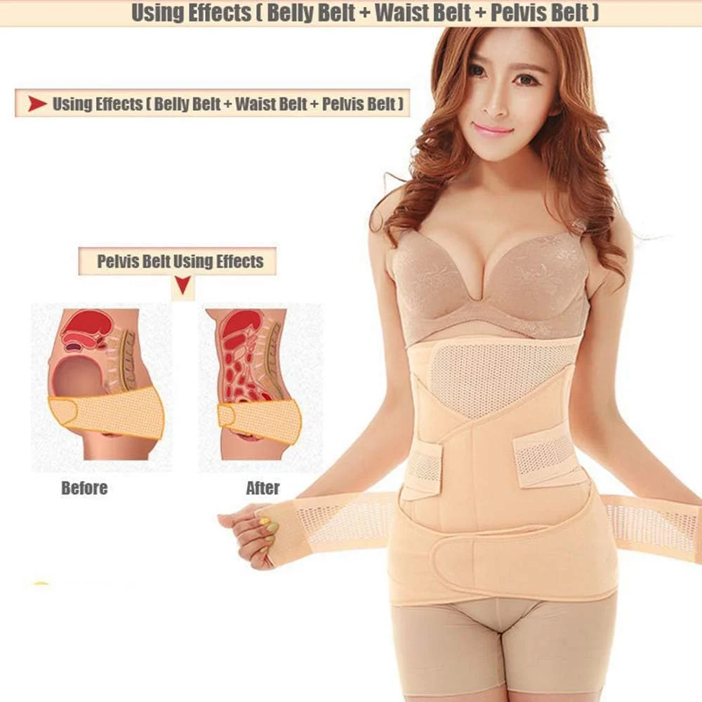 کمربند بارداری قابل تنظیم سانونو 3 در 1 برای زنان - سایز ایکس لارج، رنگ پوست