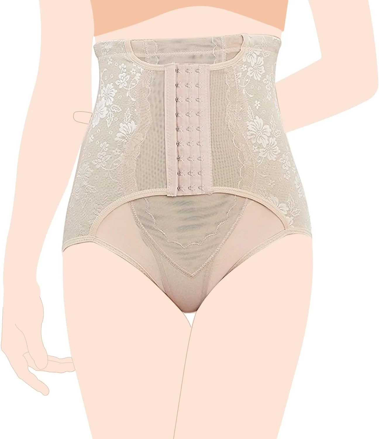 کمربند شکمی بعد از زایمان مدل شلوار SUNVENO - بژ، L