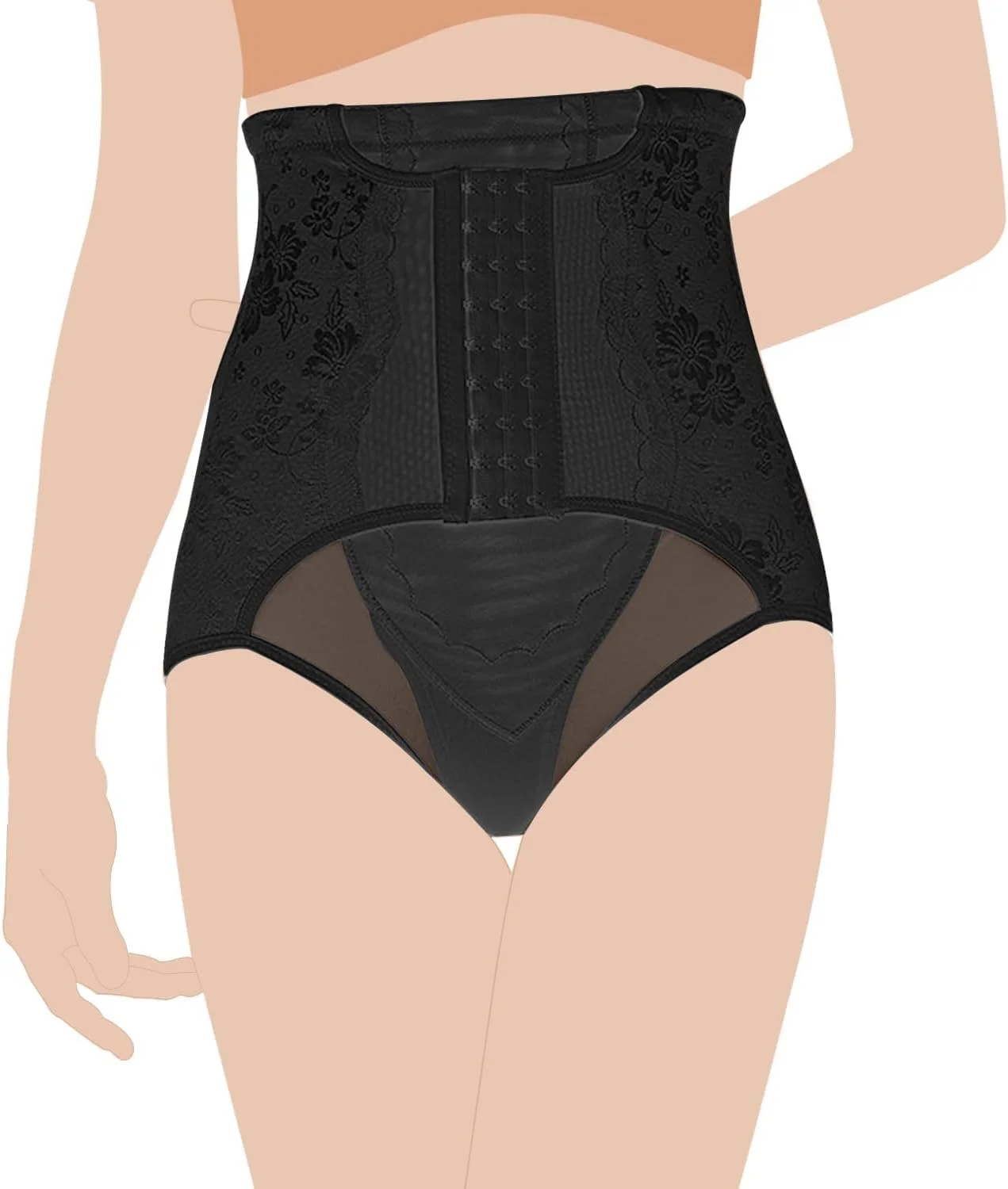 کمربند شکمی بعد از زایمان مدل شلوار SUNVENO - مشکی، سایز M