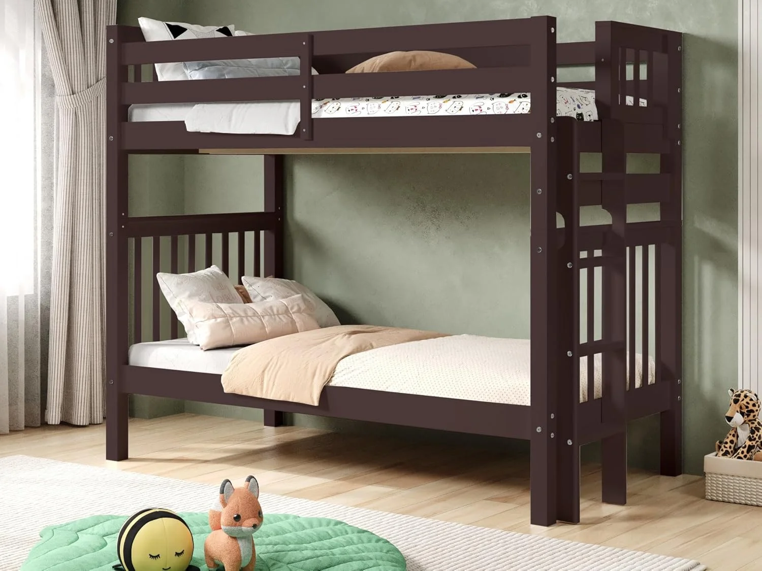 تخت خواب دو طبقه Bedz King BK161EL-Dark-Cherry، دو نفره روی هم، گیلاسی تیره تخت خواب دو طبقه Bedz King BK161EL-Dark-Cherry، دو نفره روی هم، گیلاسی تیره