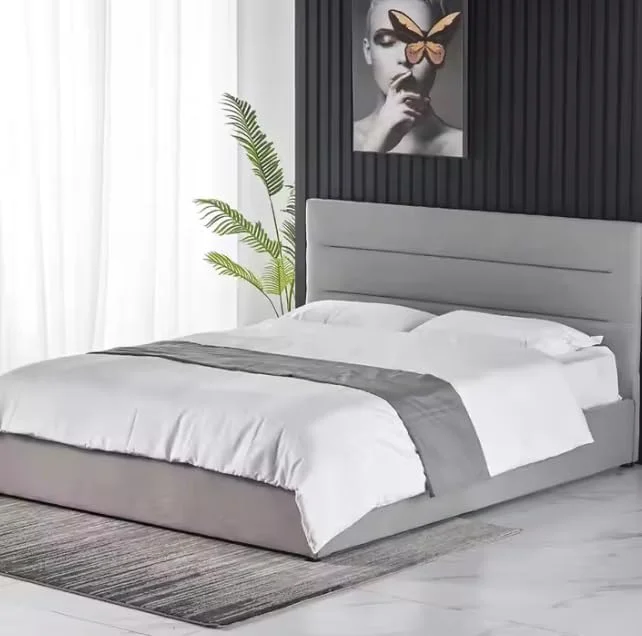 تخت خواب مخملی روکش دار با تاج بلند و فضای ذخیره سازی بالابر (تخت یک نفره 120X2 با تشک طبی) تخت خواب مخملی روکش دار با تاج بلند و فضای ذخیره سازی بالابر (تخت یک نفره 120X2 با تشک طبی)