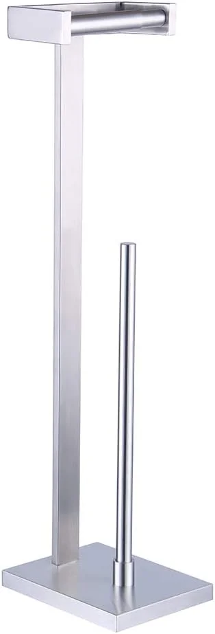 جا دستمال کاغذی ایستاده GERZWY برای حمام، جا رولی دستمال توالت، استیل ضد زنگ SUS 304، پرداخت برس خورده