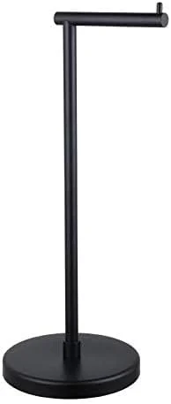 پایه نگهدارنده دستمال توالت GERZWY، مدرن، استیل ضد زنگ SUS304، ضد زنگ، ایستاده، مشکی مات پایه نگهدارنده دستمال توالت GERZWY، مدرن، استیل ضد زنگ SUS304، ضد زنگ، ایستاده، مشکی مات