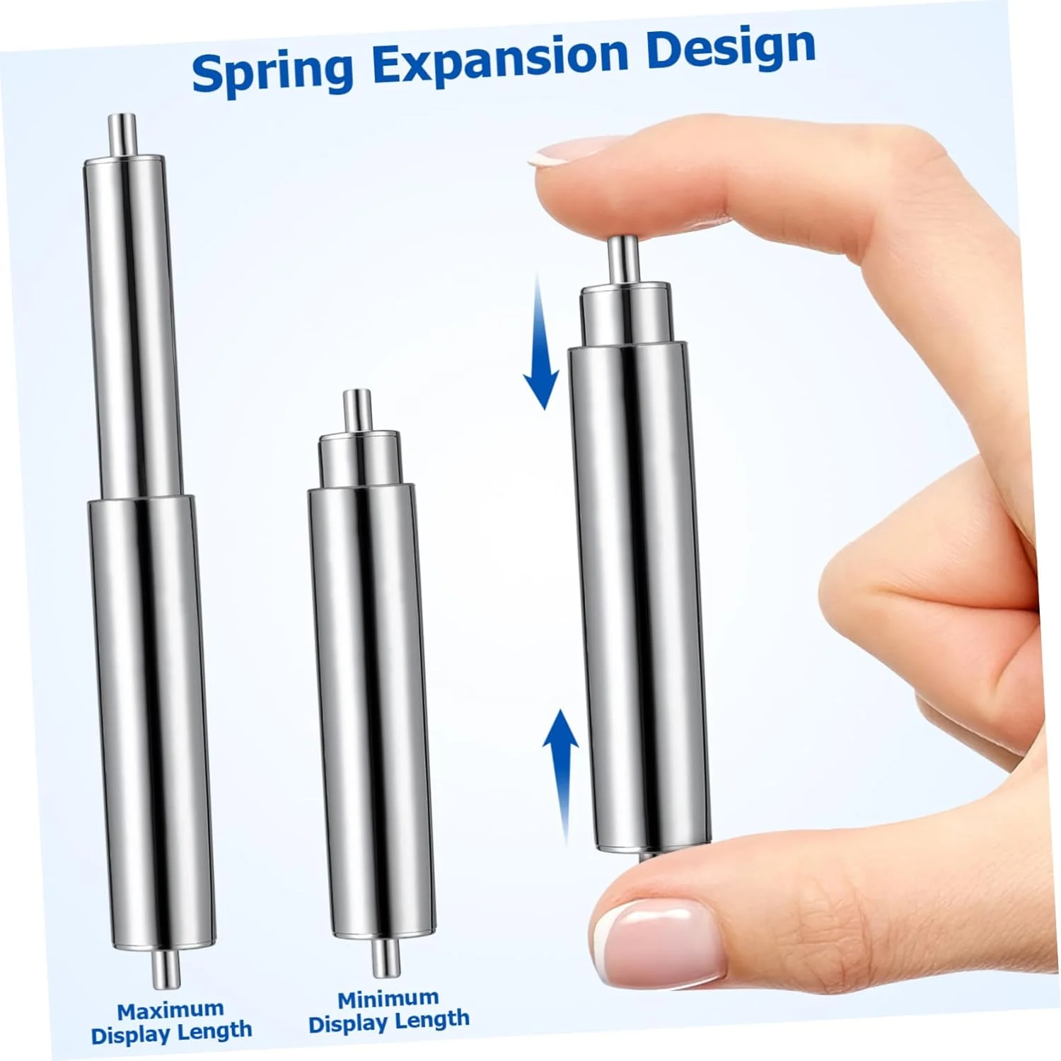 میله نگهدارنده کاغذ توالت عمومی: نگهدارنده دستمال توالت استیل ضد زنگ، غلتک فنری جهانی برای تعویض کاغذ میله نگهدارنده کاغذ توالت عمومی: نگهدارنده دستمال توالت استیل ضد زنگ، غلتک فنری جهانی برای تعویض کاغذ