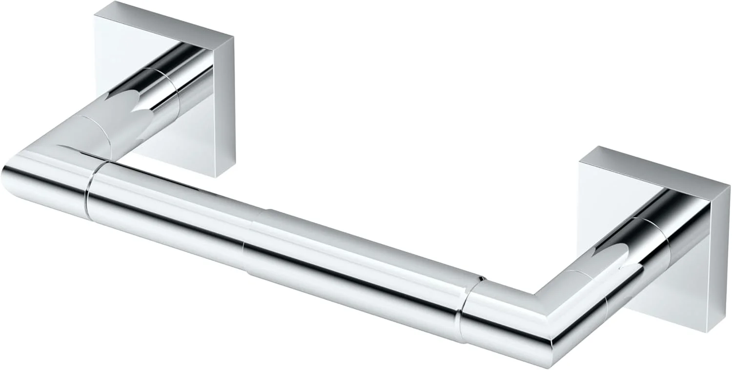 Gatco 5633B Glam Too Standard Toilet Paper Holder, Chrome