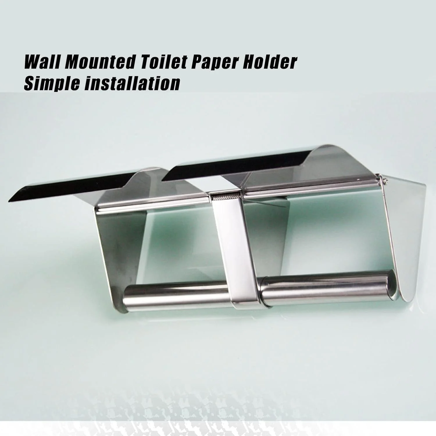 جا دستمال توالت Gearwell، پخش کننده دستمال کاغذی حمام، قفسه دو رول کاغذی، قفسه توالت سرویس بهداشتی، نگهدارنده دو رول استیل 304 نصب شده روی دیوار