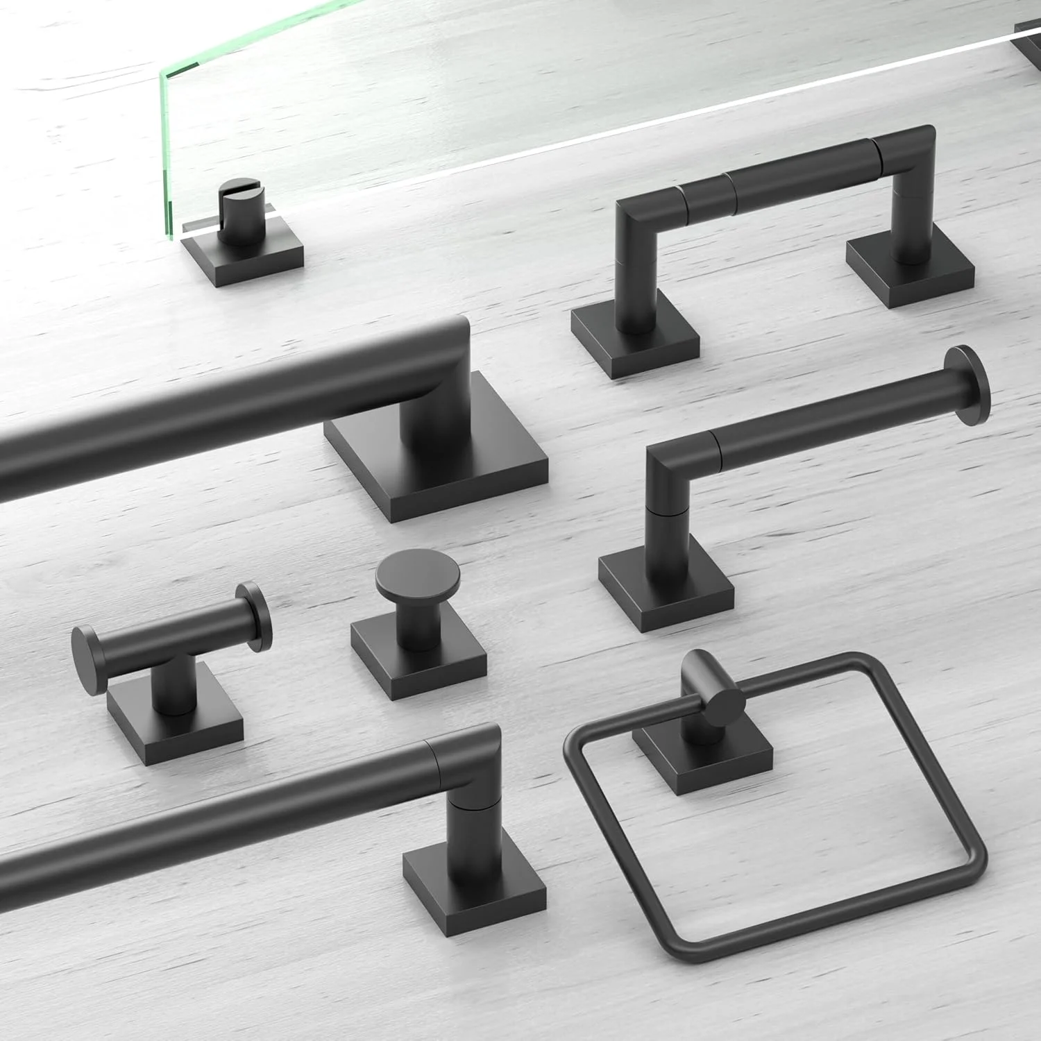 Gatco 5633MX Glam Too Euro Toilet Paper Holder, Matte Black Gatco 5633MX Glam Too Euro Toilet Paper Holder, Matte Black