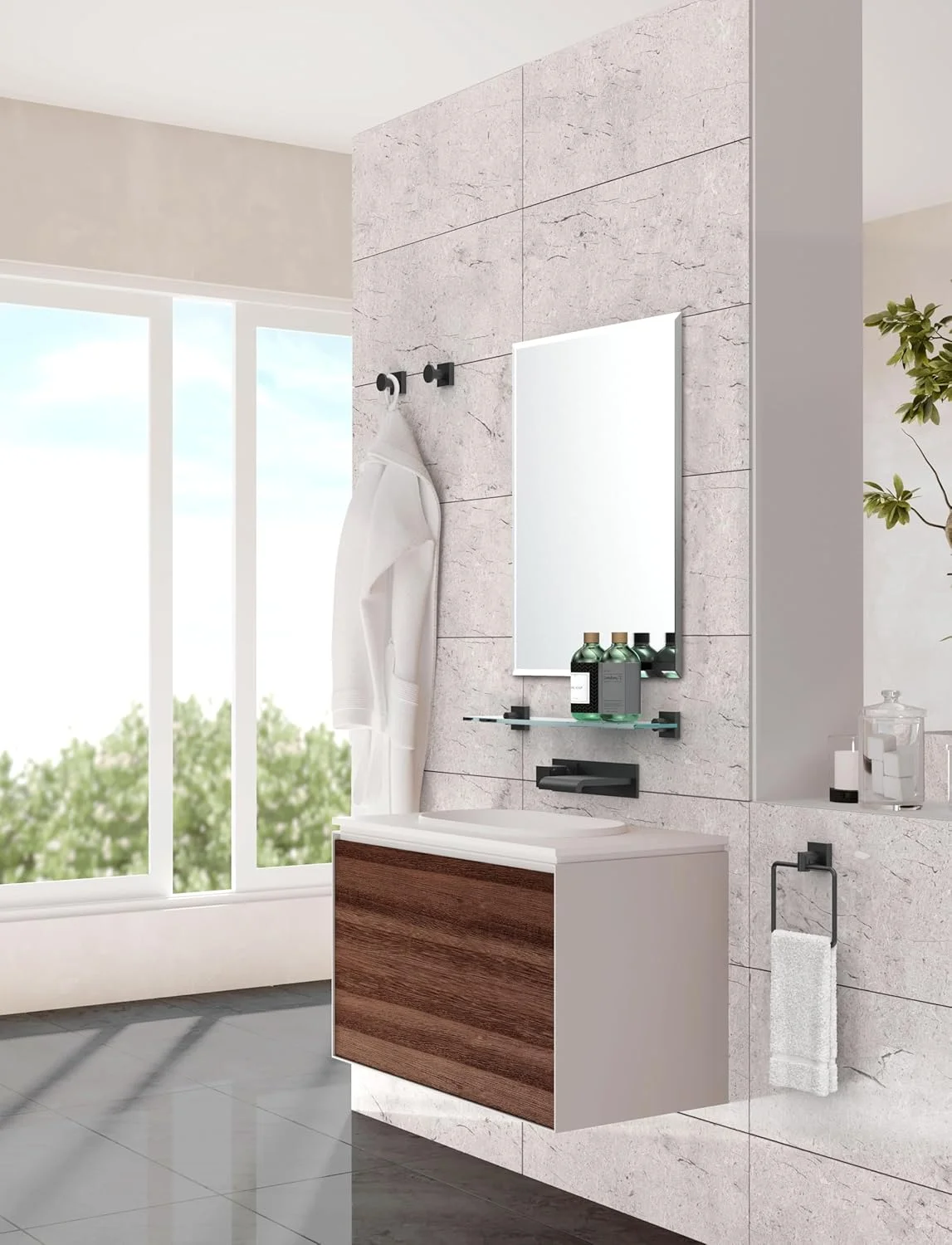 Gatco 5633MX Glam Too Euro Toilet Paper Holder, Matte Black Gatco 5633MX Glam Too Euro Toilet Paper Holder, Matte Black