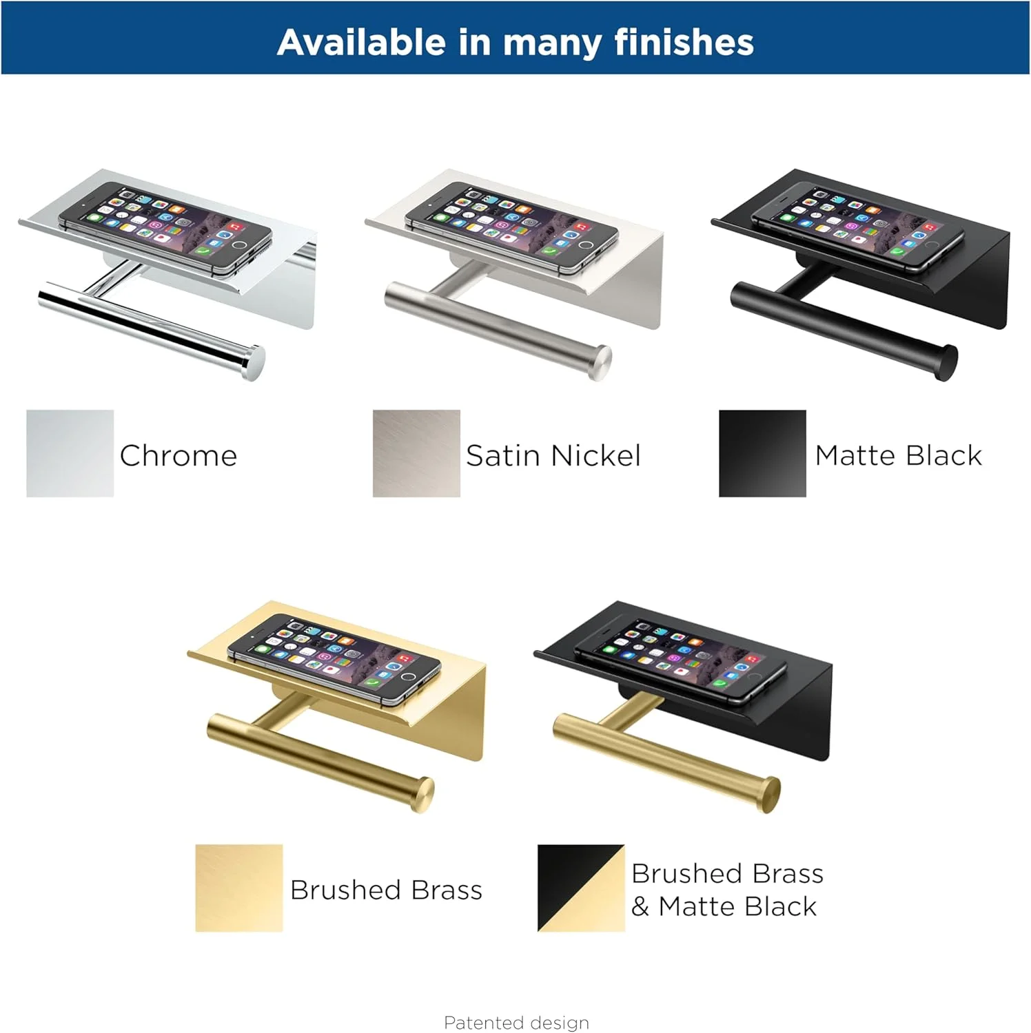 جا دستمال کاغذی گتکو مدل 1420MXB Latitude II با قفسه موبایل، مشکی مات طلایی برس خورده جا دستمال کاغذی گتکو مدل 1420MXB Latitude II با قفسه موبایل، مشکی مات طلایی برس خورده