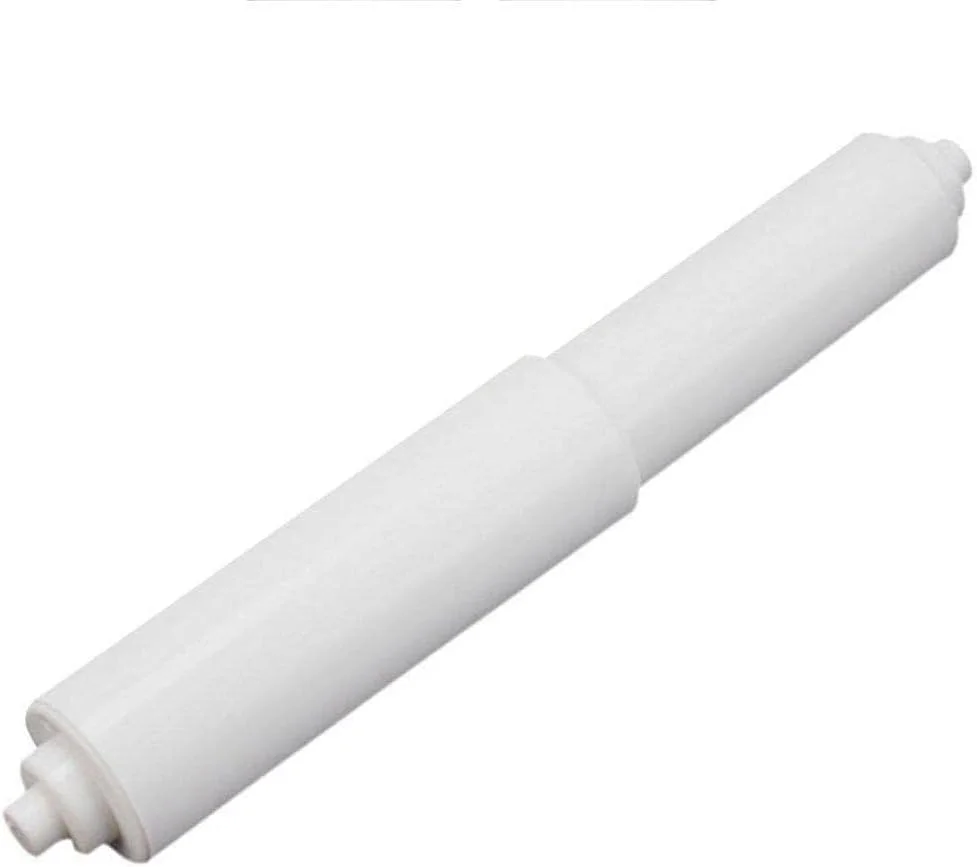 GANPUB 1Pc White Adjustable Tissue Box Paper Roll Core Replacement Bathroom Plastic Toilet Paper Roll Paper Spring Cores Roller Holder Rods Paper，Toilet Paper Holders, Hardware