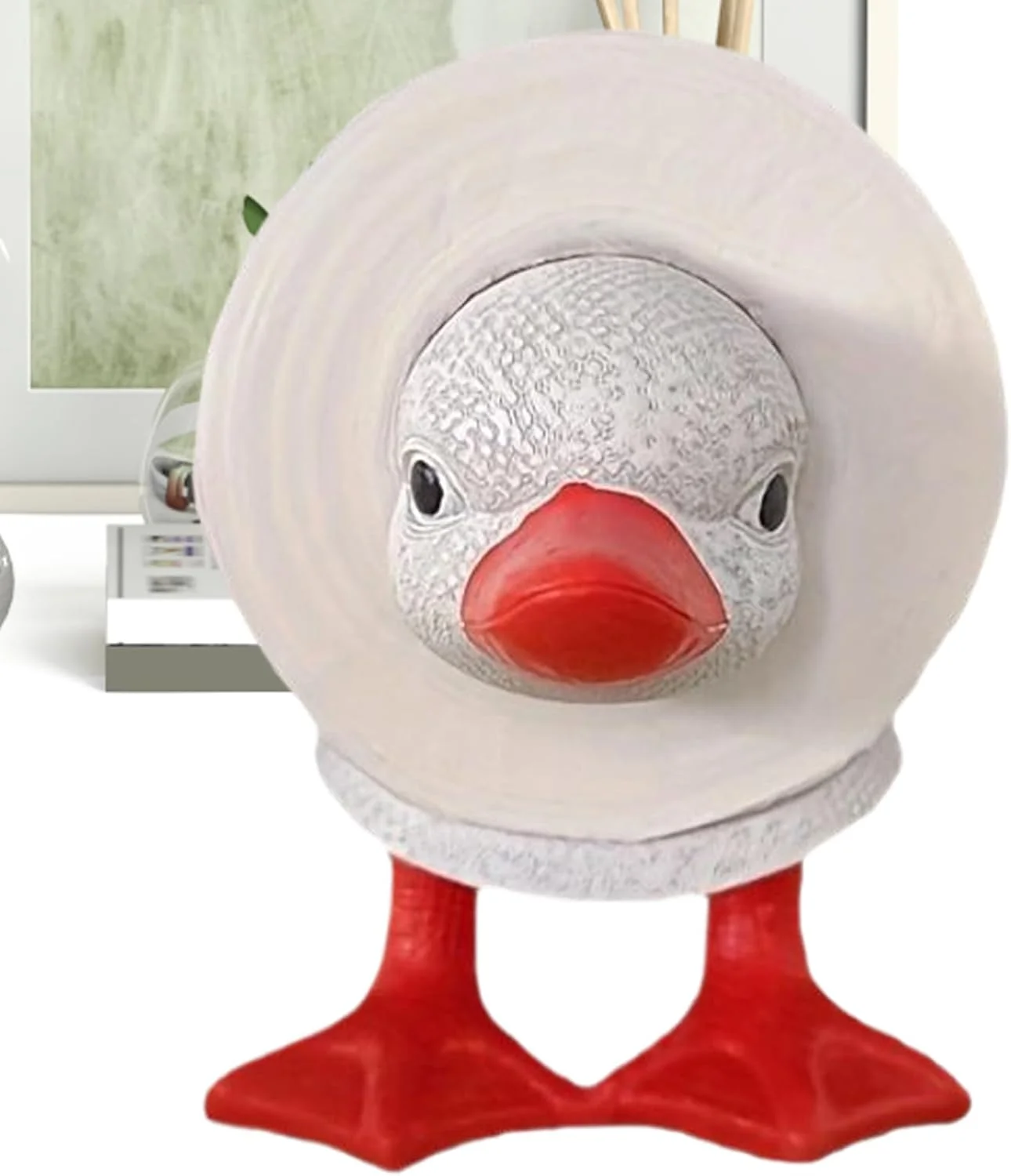 Funny Toilet Paper Holder | Duck Toilet Roll Holder - Decorative Self-standing Tissue Rack Bathroom Restroom Apartment Under-Cabinet Accessory