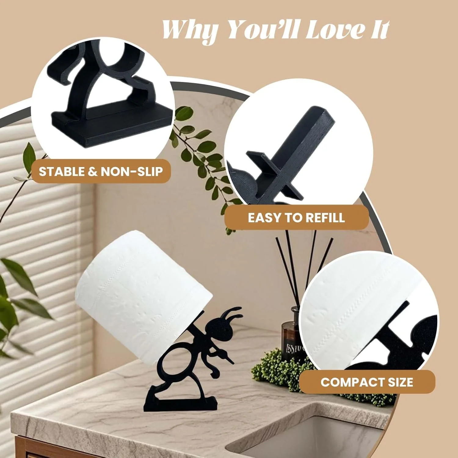 جا دستمال کاغذی طرح حیوانات بامزه - پخش کننده دستمال کاغذی تزئینی برای حمام، آشپزخانه، اتاق خواب و اتاق نشیمن - پایه مشکی برای نگهداری روی میز (چرخ دستی مشکی) جا دستمال کاغذی طرح حیوانات بامزه - پخش کننده دستمال کاغذی تزئینی برای حمام، آشپزخانه، اتاق خواب و اتاق نشیمن - پایه مشکی برای نگهداری روی میز (چرخ دستی مشکی)